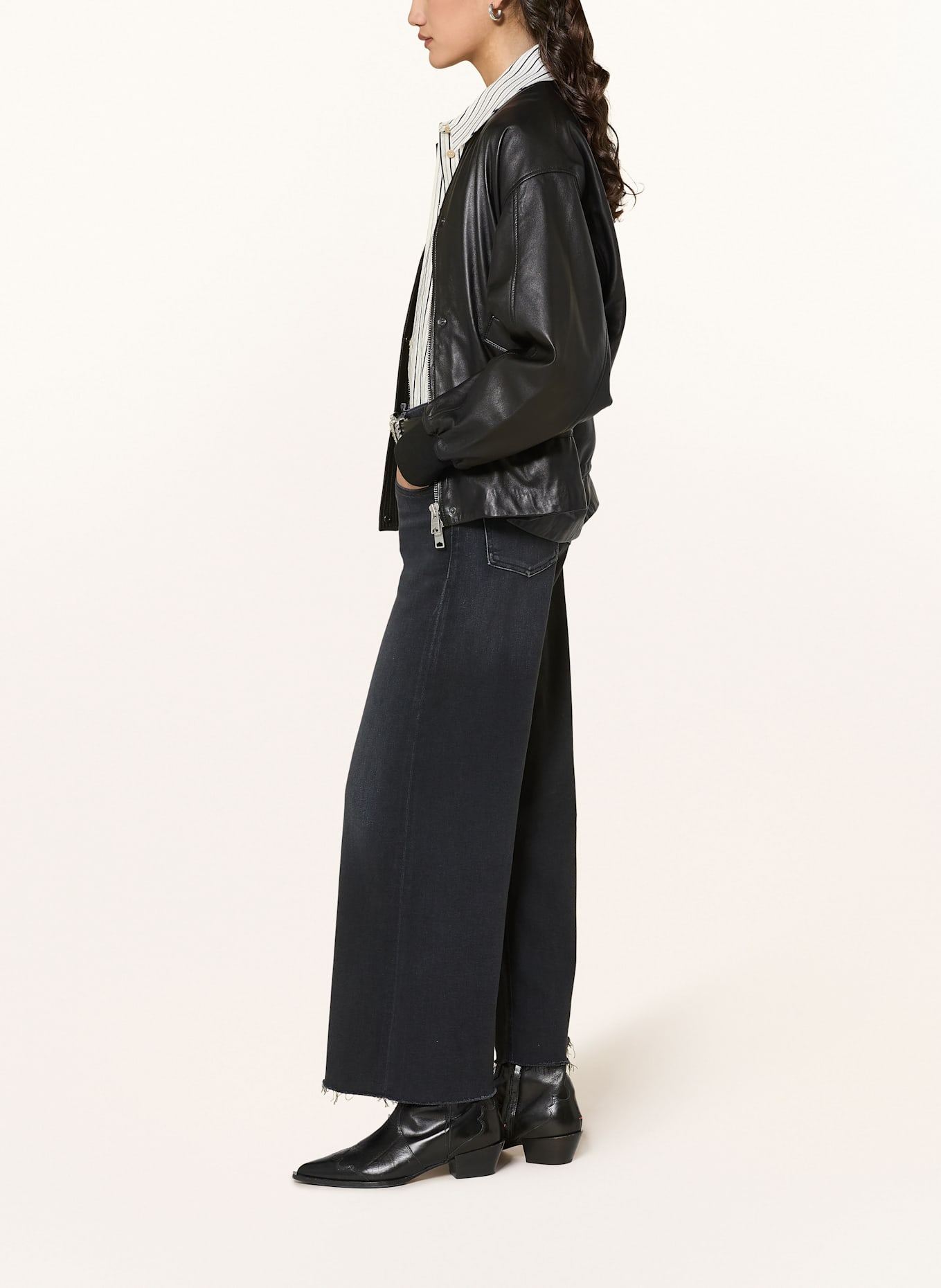 CITIZENS of HUMANITY Wide Leg Jeans LYRA: medallion washed black