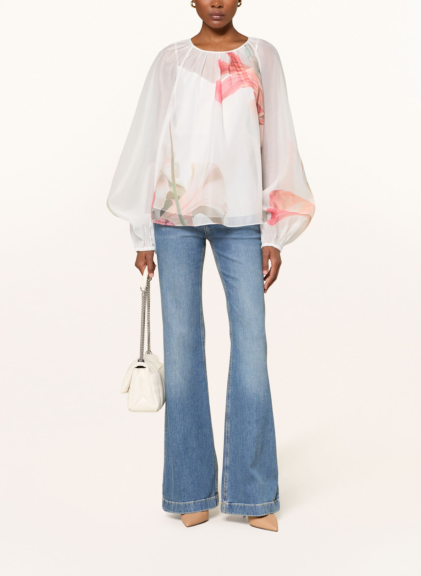 TED BAKER Bluse ERIANA: WEISS / ROT / GRÜN