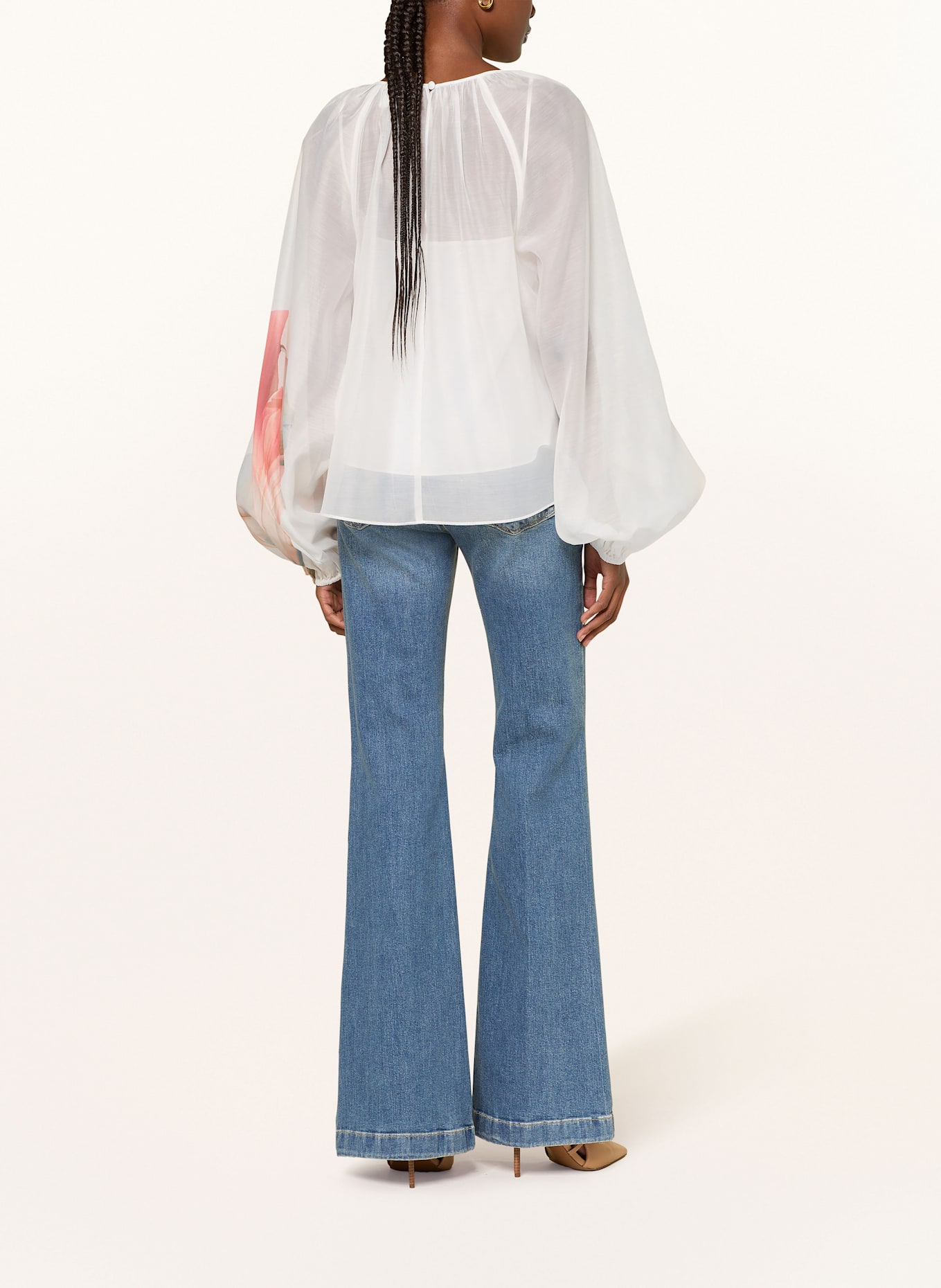 TED BAKER Bluse ERIANA: WEISS / ROT / GRÜN