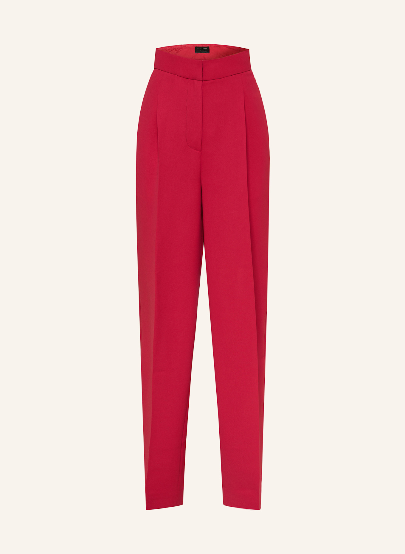 TED BAKER MORRIAT wide leg trousers: DARK RED