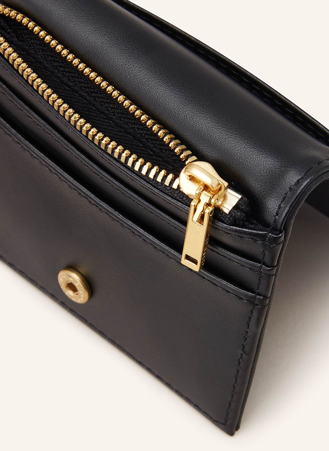 TED BAKER Etui na karty MARLOO z kieszenią na monety: CZARNY