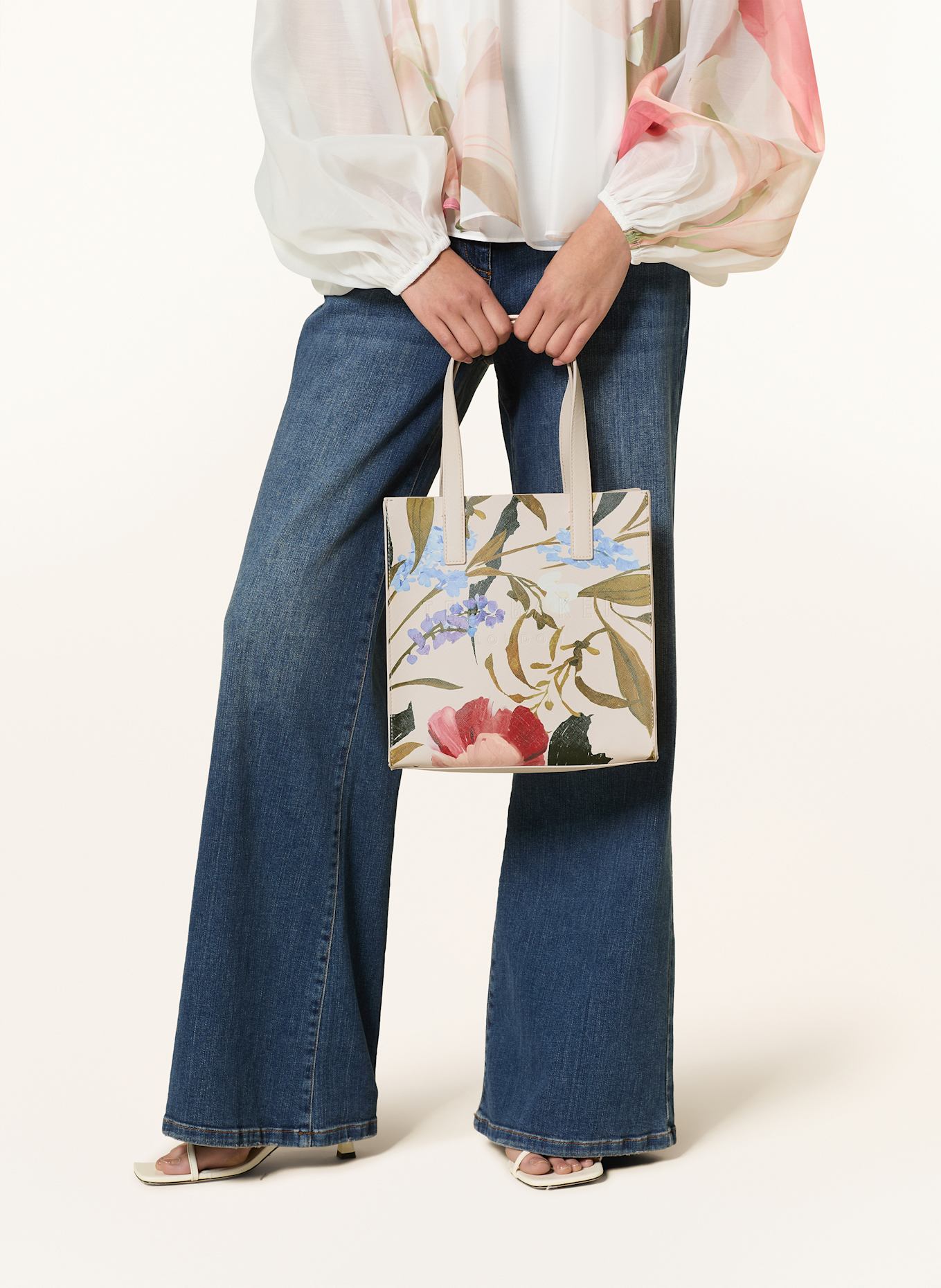 TED BAKER Handbag PHYLISA SMALL: GREEN / LIGHT PINK / LIGHT PURPLE