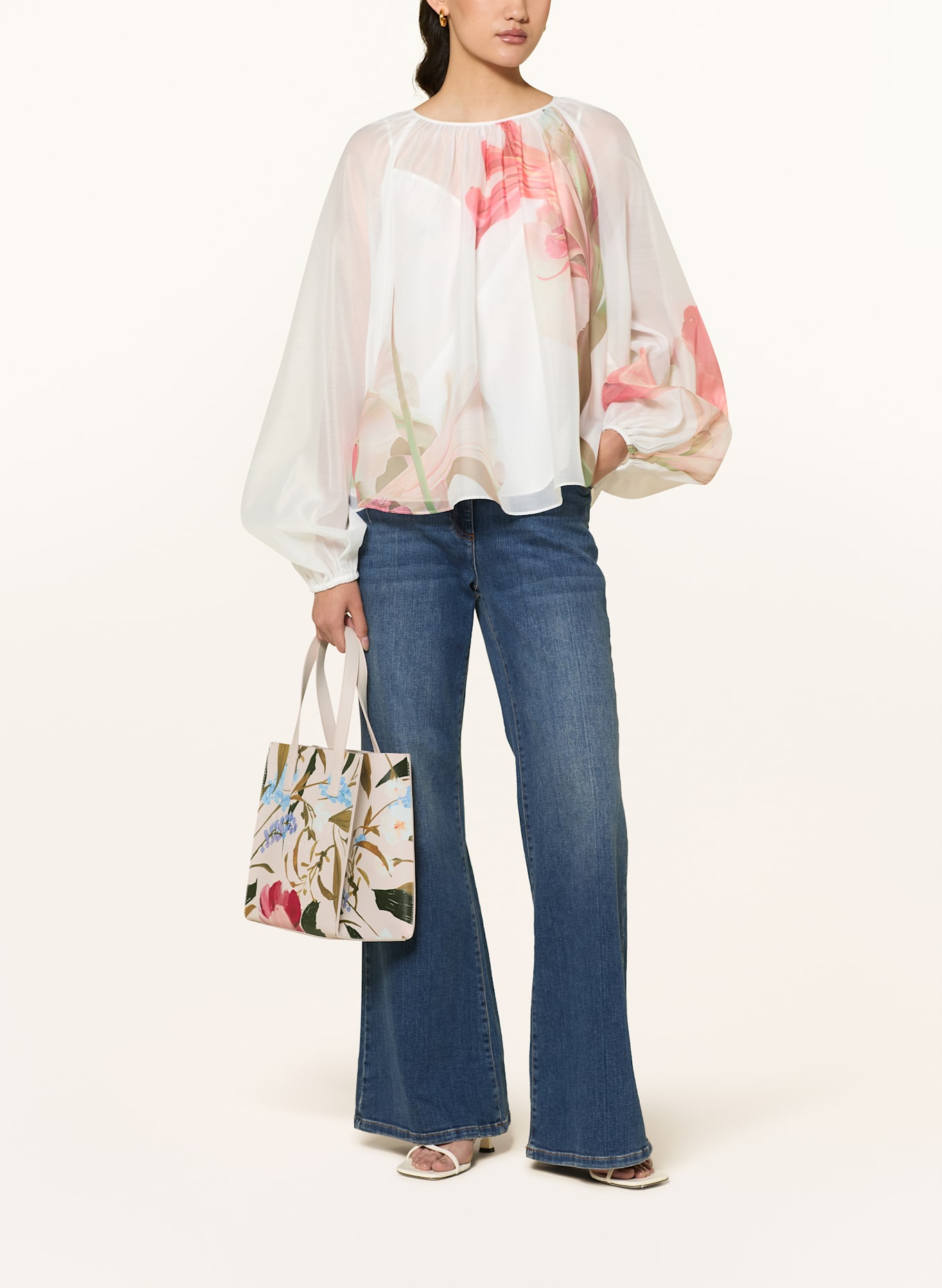 TED BAKER Handbag PHYLISA SMALL: GREEN / LIGHT PINK / LIGHT PURPLE