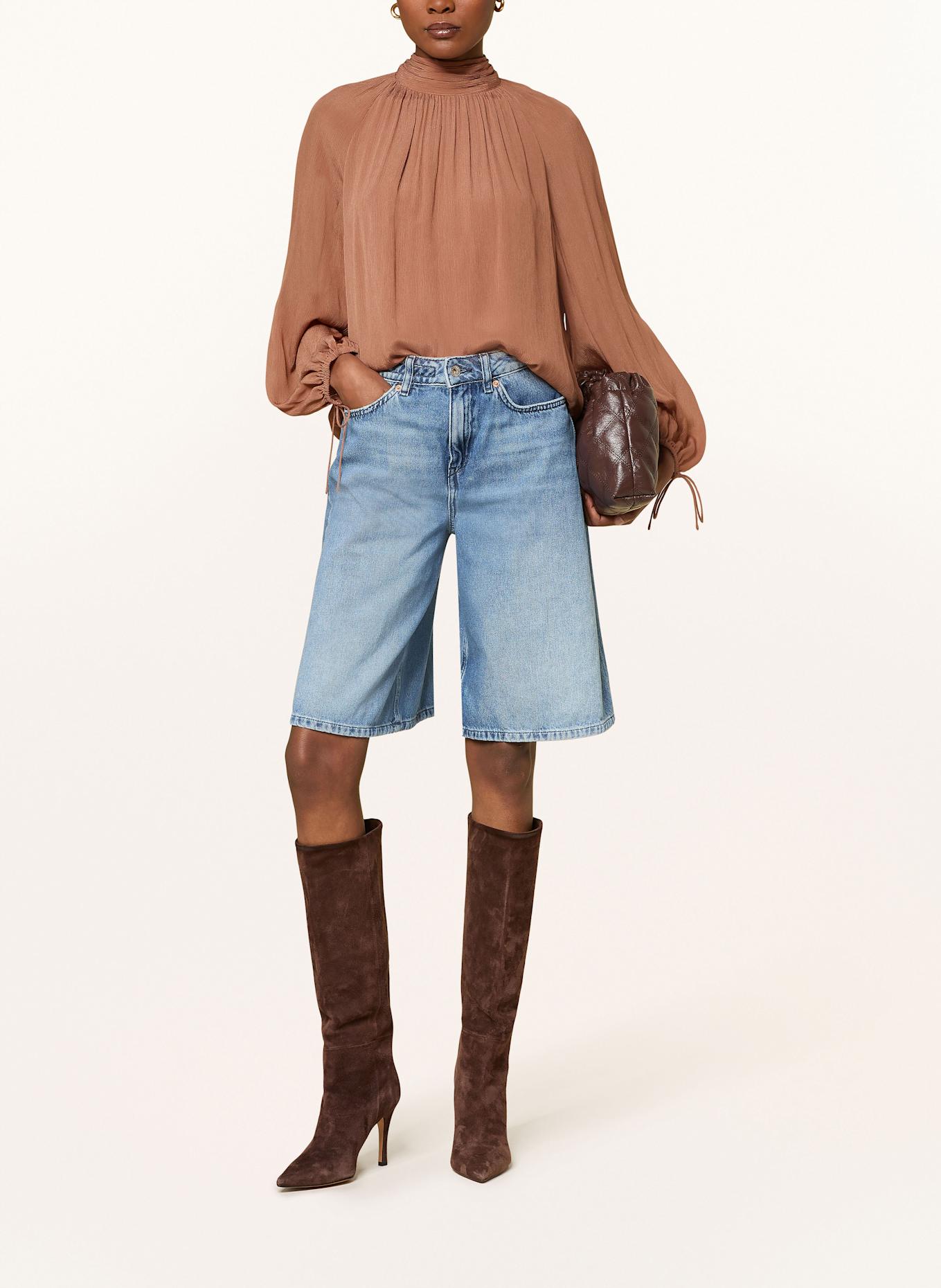 MRS & HUGS Blusenshirt: BRAUN