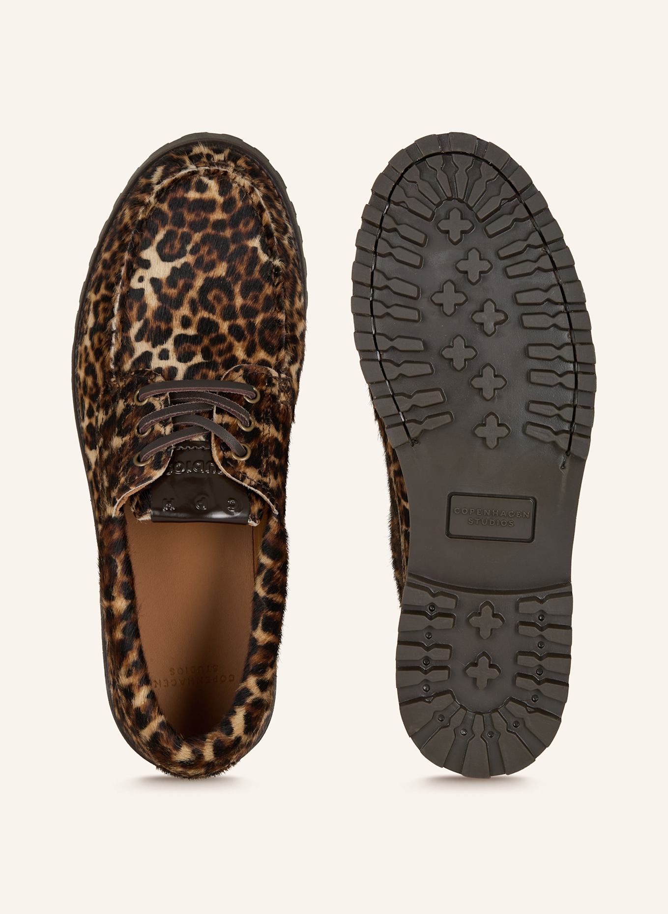 COPENHAGEN Lace-up CPH616: DARK BROWN/ LIGHT BROWN