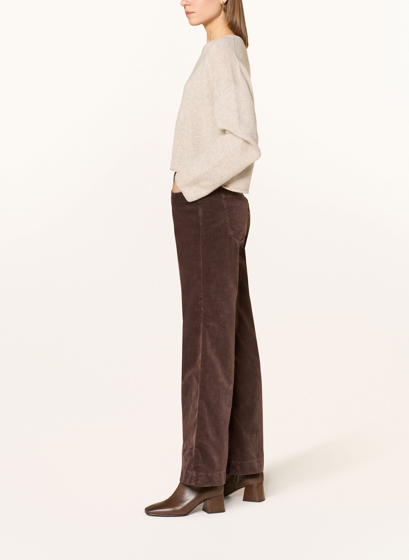 MAC Cordhose WIDE: DUNKELBRAUN