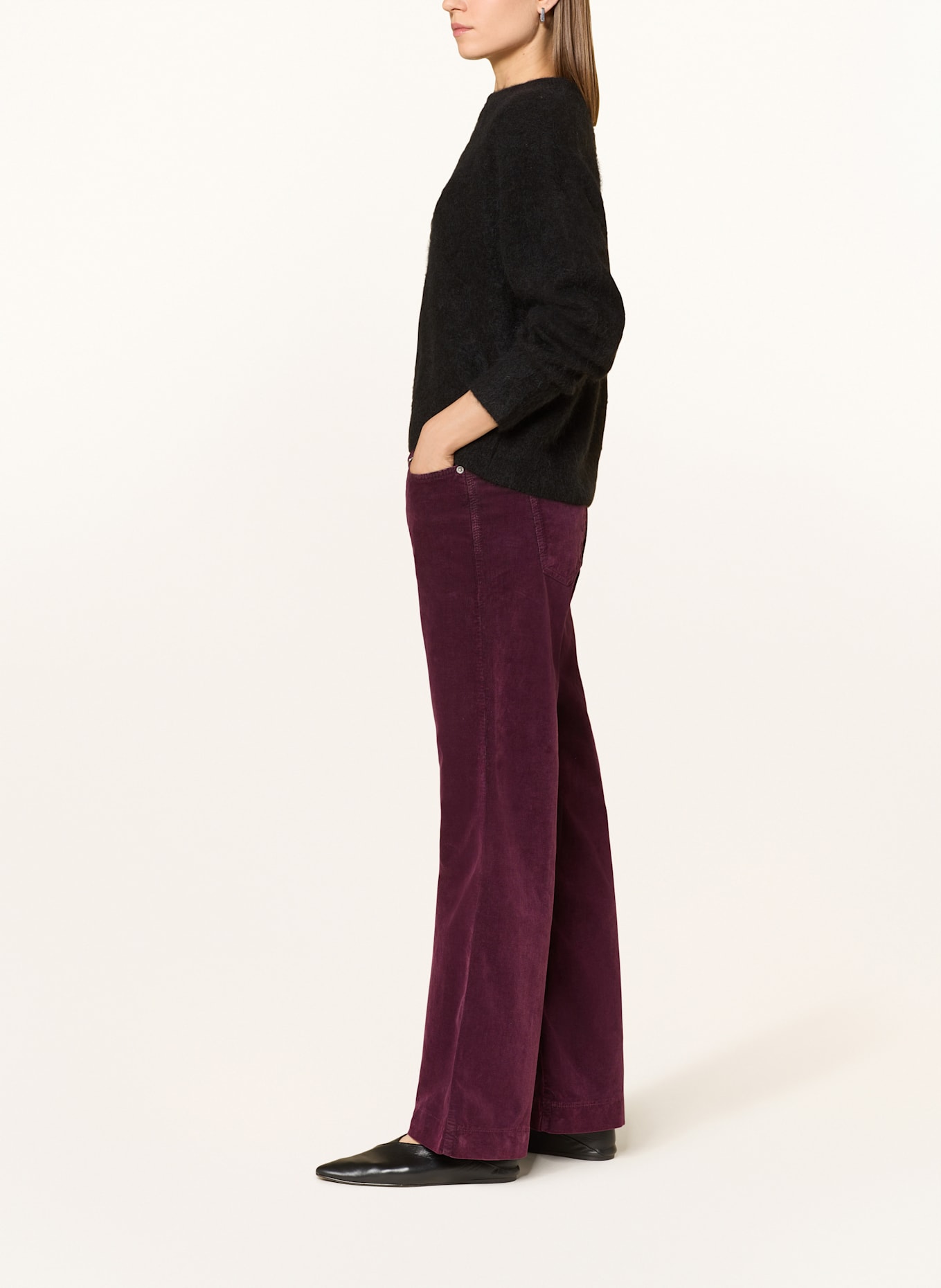 MAC Cordhose WIDE: FUCHSIA