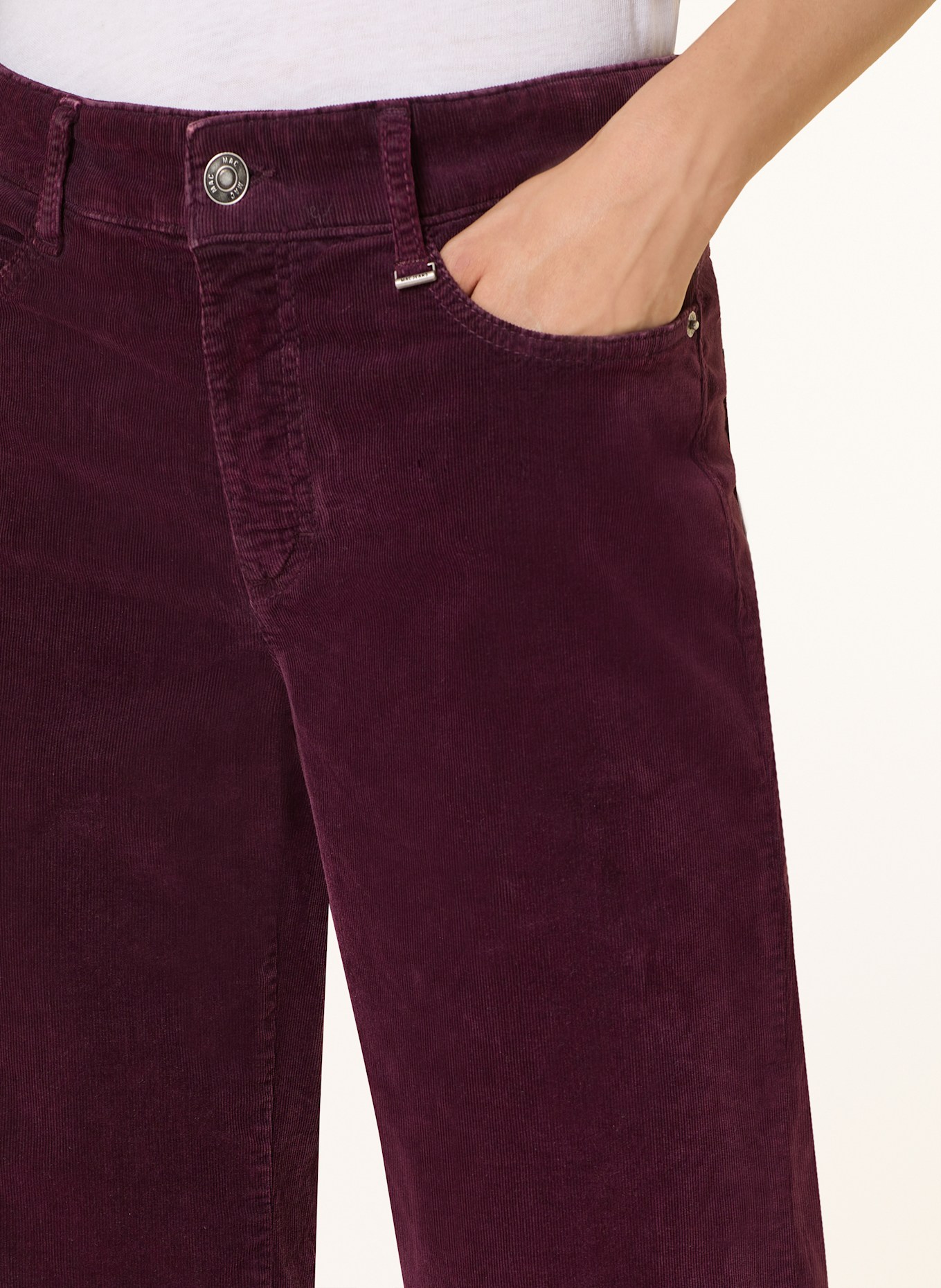MAC Cordhose WIDE: FUCHSIA