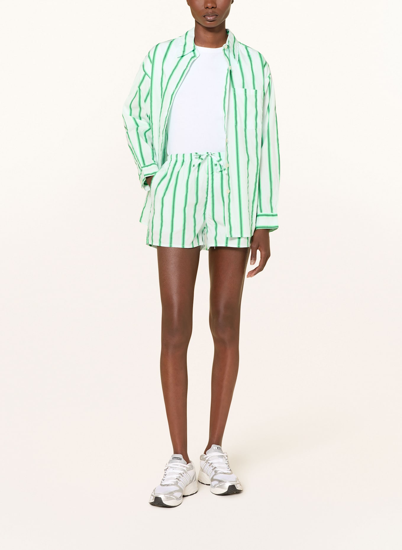 American Vintage Shorts ZATYBAY: MINT / GRÜN / DUNKELGRÜN