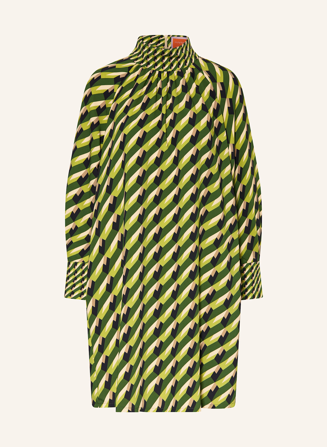 ANNA's Kleid: DUNKELGRÜN / HELLGRÜN / TAUPE