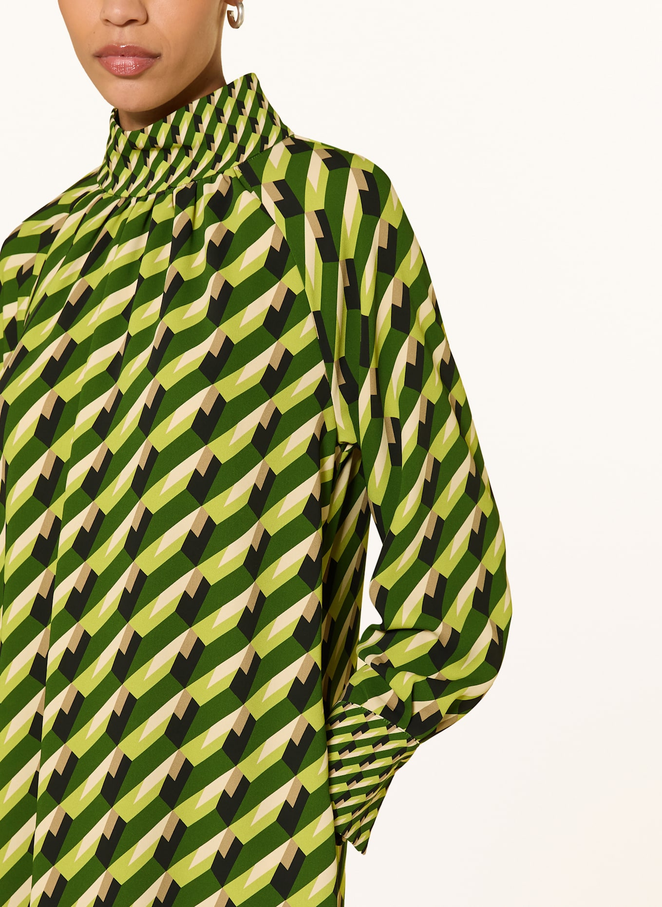 ANNA's Kleid: DUNKELGRÜN / HELLGRÜN / TAUPE