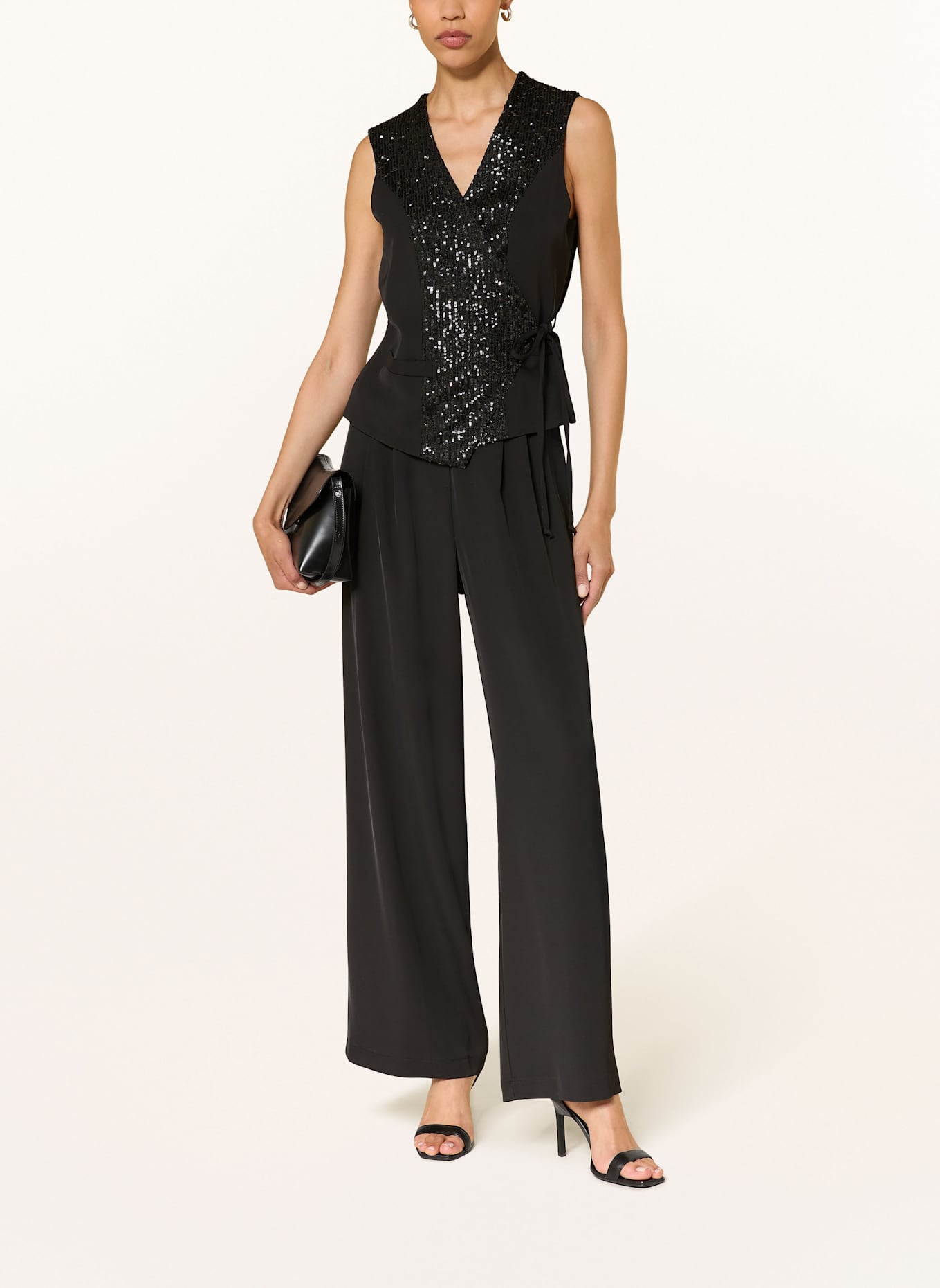 ANNA's Weste mit Pailletten: SCHWARZ