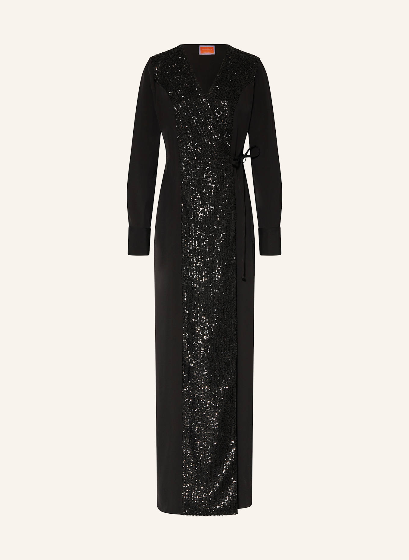 ANNA's Abendkleid mit Pailletten: SCHWARZ