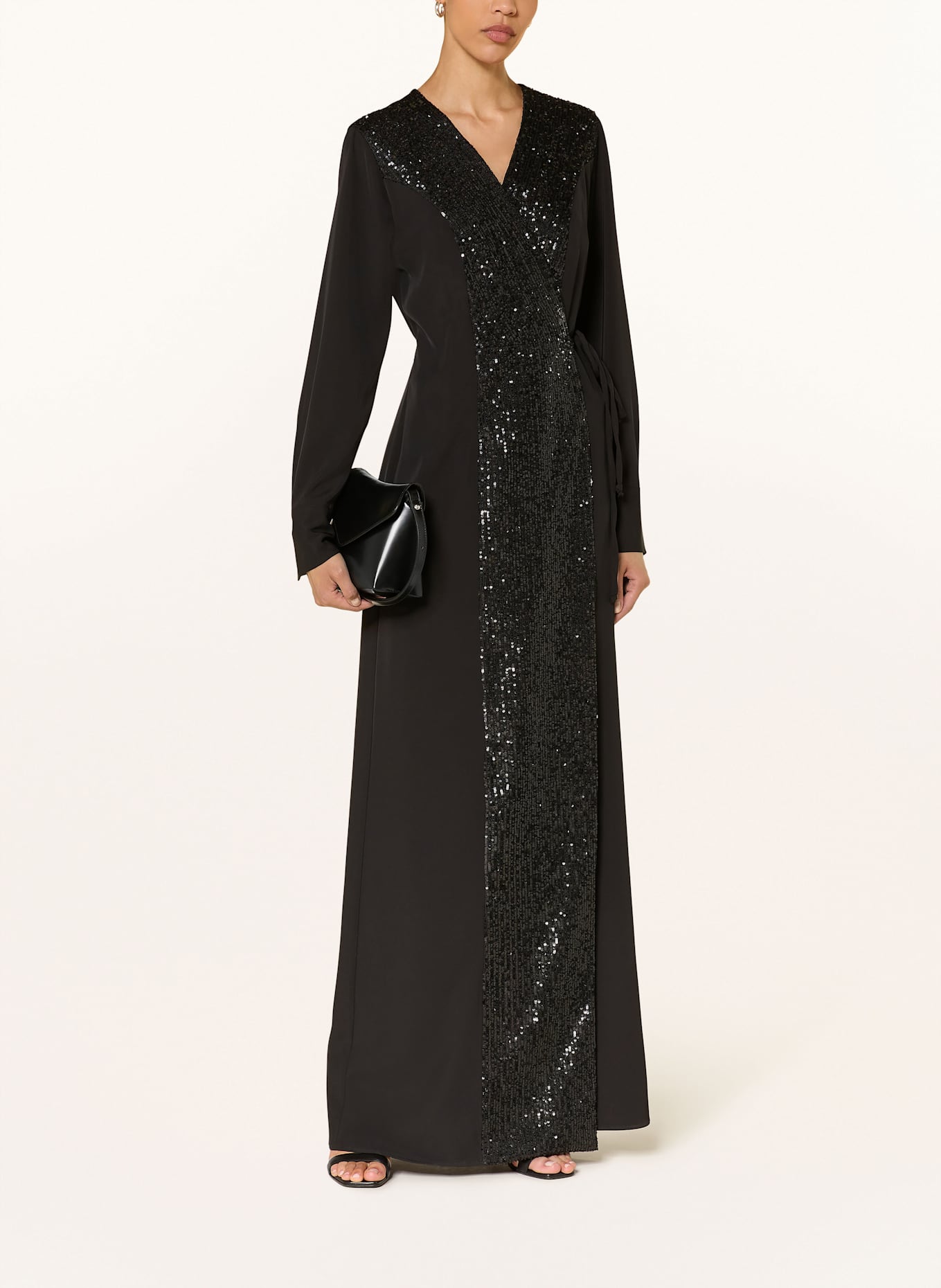 ANNA's Abendkleid mit Pailletten: SCHWARZ