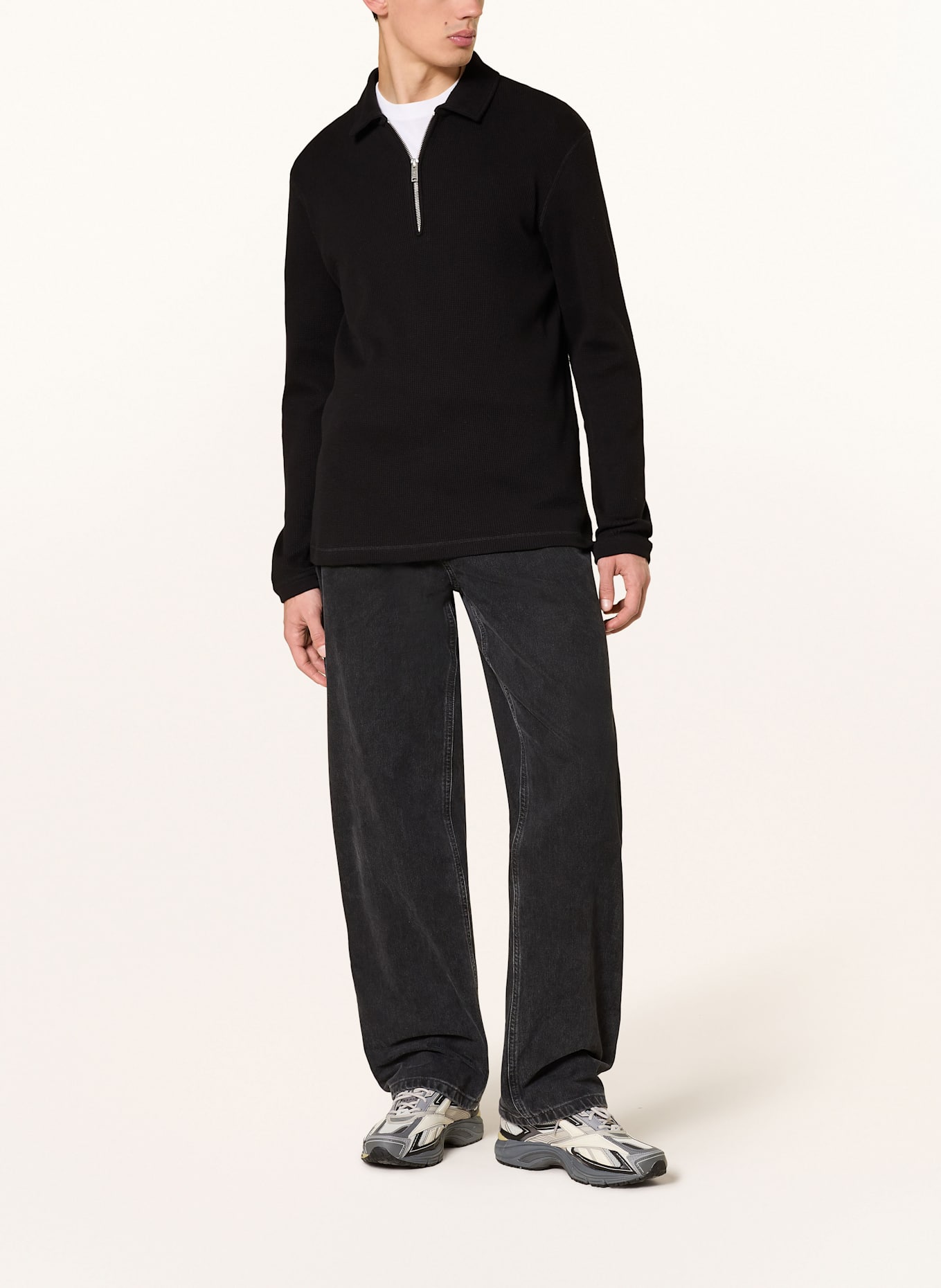 ARMEDANGELS Poloshirt MAARKOS: SCHWARZ