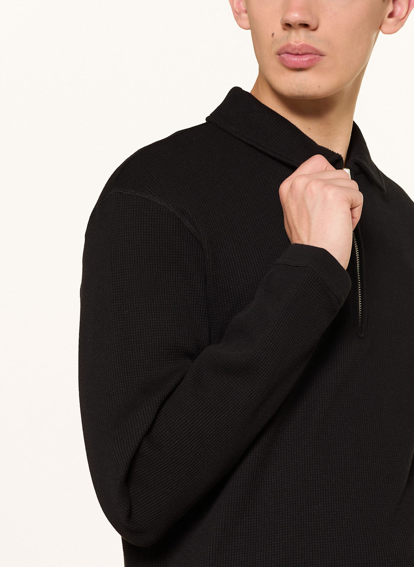 ARMEDANGELS Poloshirt MAARKOS: SCHWARZ