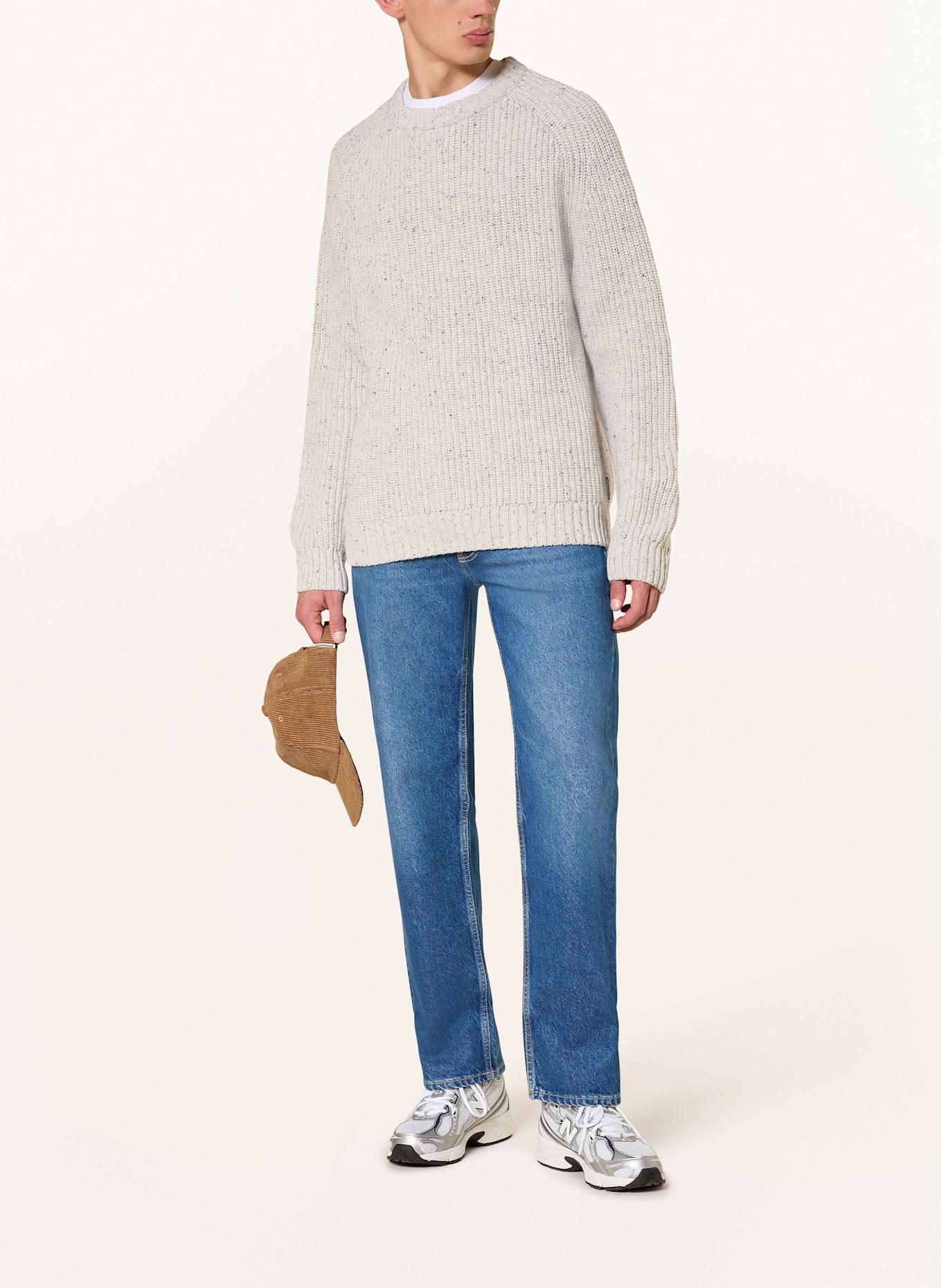 ARMEDANGELS Pullover KIAANO: CREME / SCHWARZ