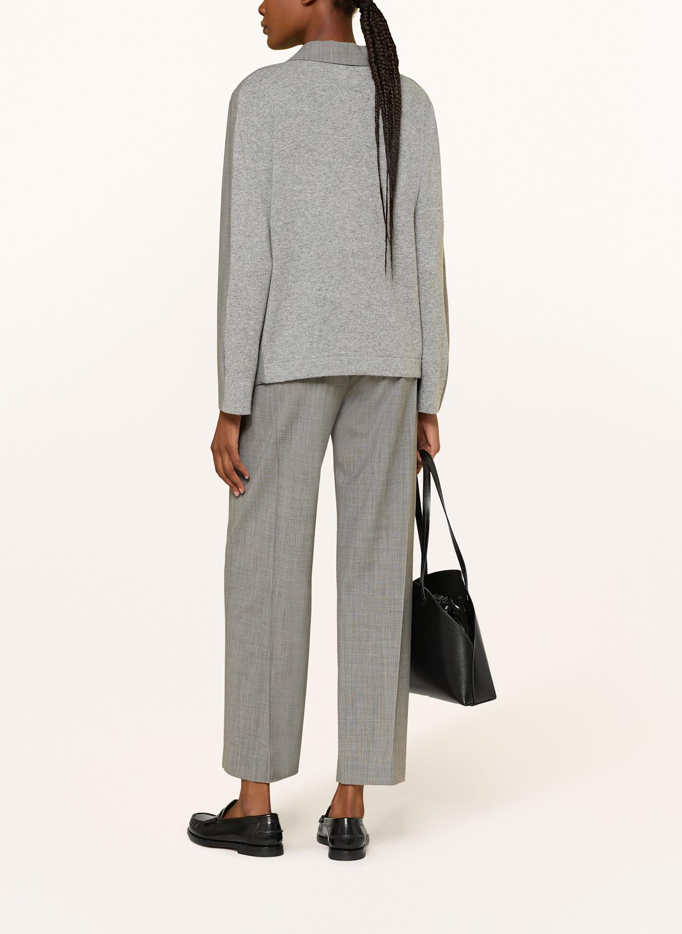 FABIANA FILIPPI Marlenehose mit Schmucksteinen: GRAU