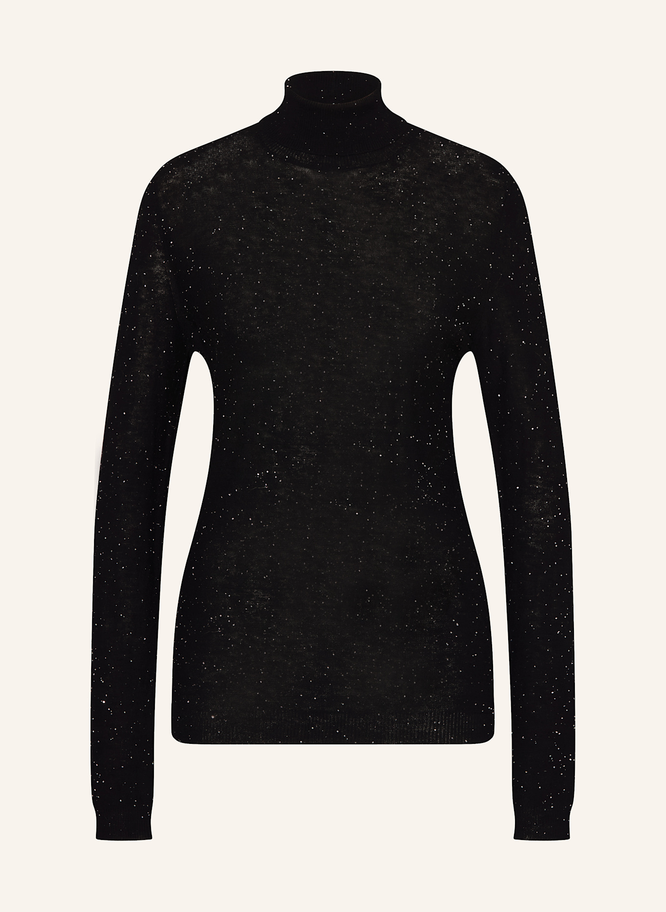 FABIANA FILIPPI Pullover mit Pailletten: SCHWARZ