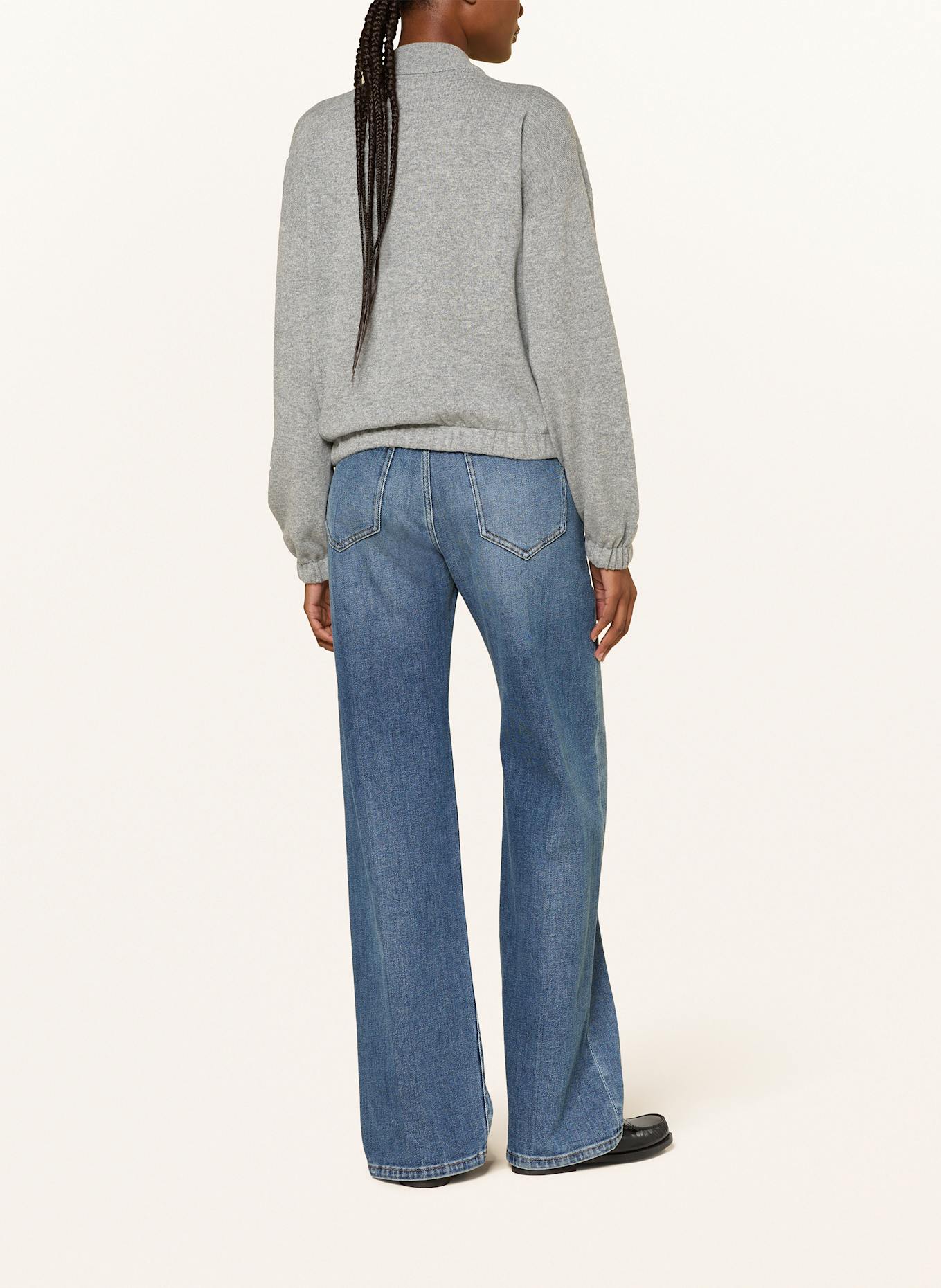 FABIANA FILIPPI Bluzon z ozdobnymi kamykami: SZARY