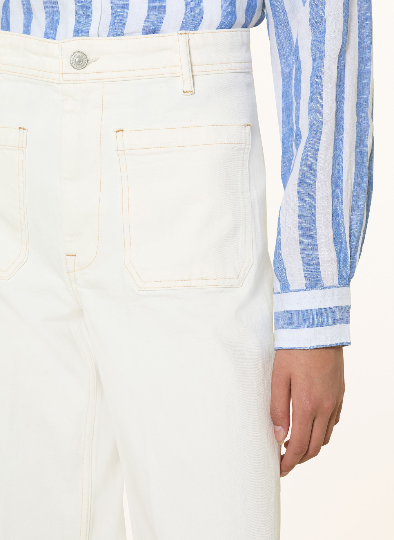 POLO RALPH LAUREN Чоловіча сорочка в клітку з довгим рукавом polo ralph lauren: WEISS