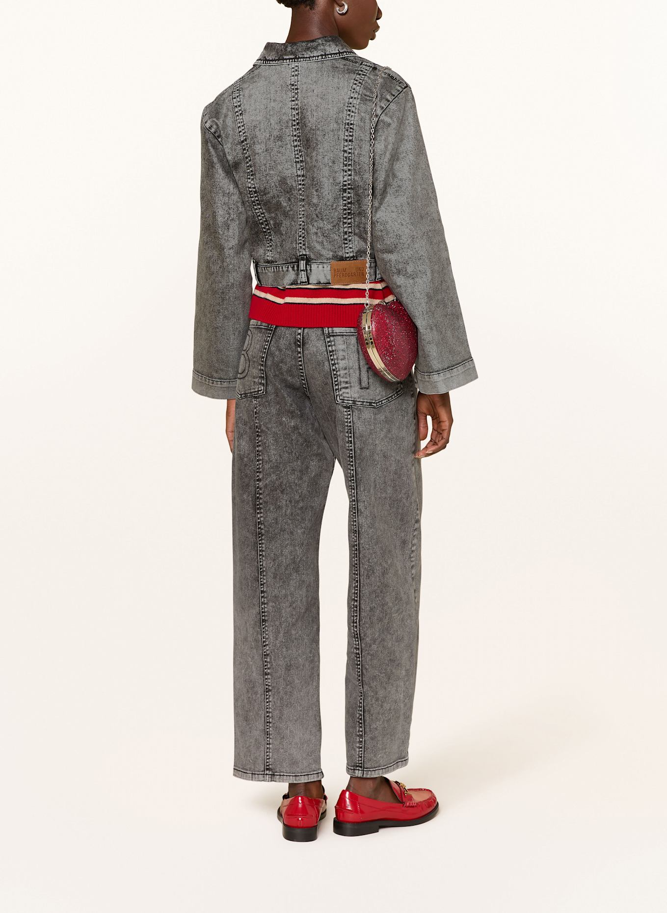 BAUM UND PFERDGARTEN Straight Jeans NARA: C9163 Washed Black