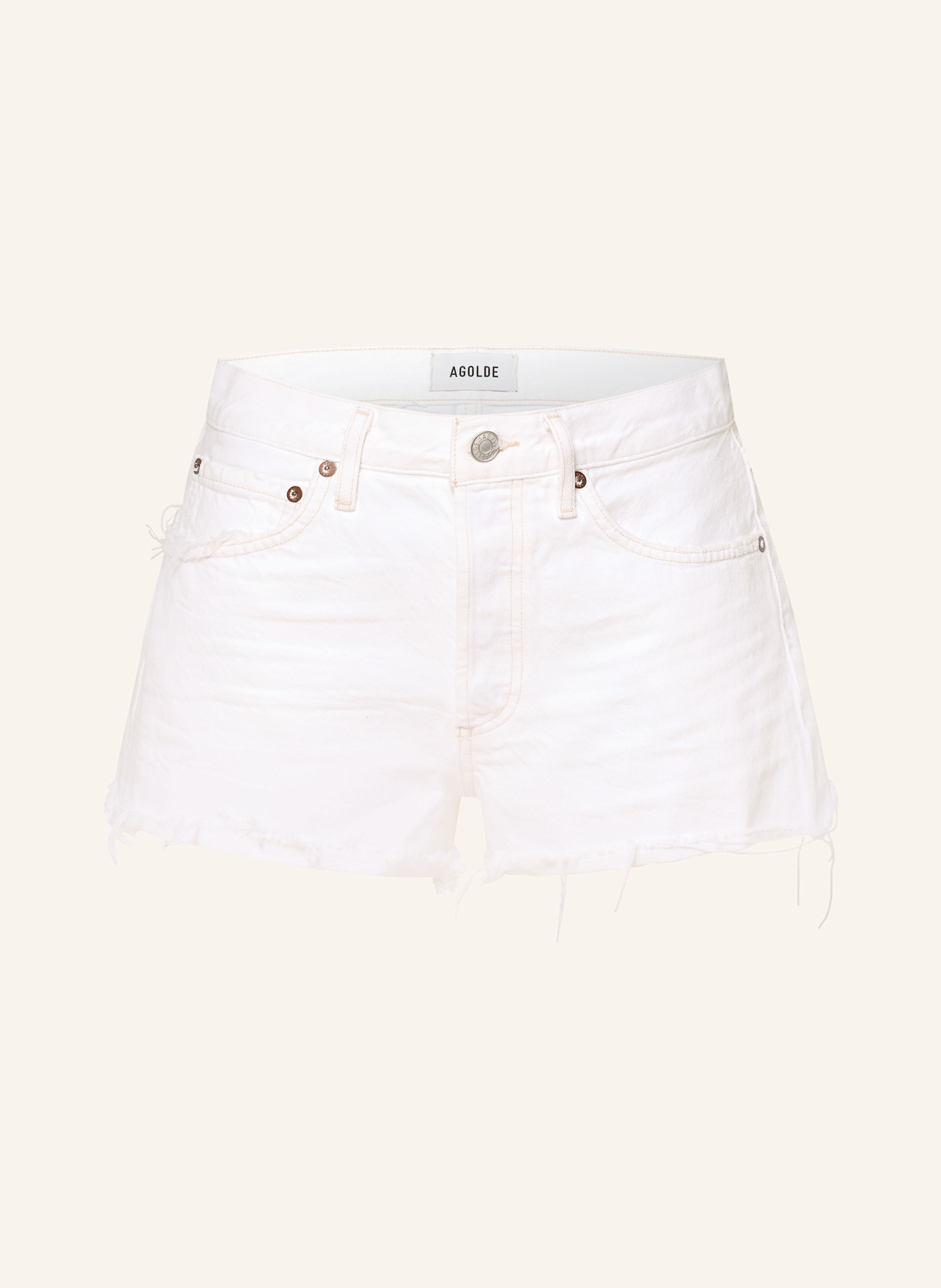 AGOLDE Džínové šortky PARKER SHORT: repose vint white damage