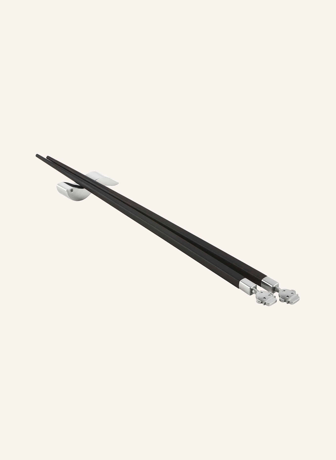 ALESSI ALESSANDRO chopsticks: DARK BROWN / SILVER