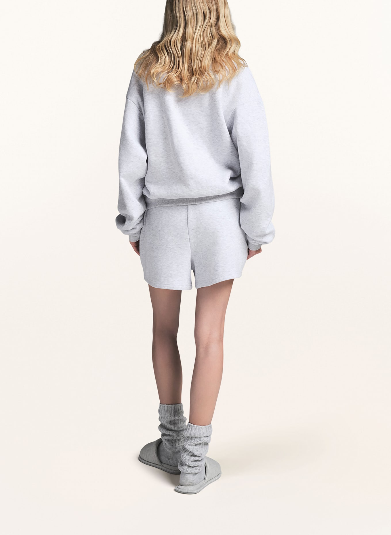 SKIMS Lounge-Shorts COTTON FLEECE: HELLGRAU