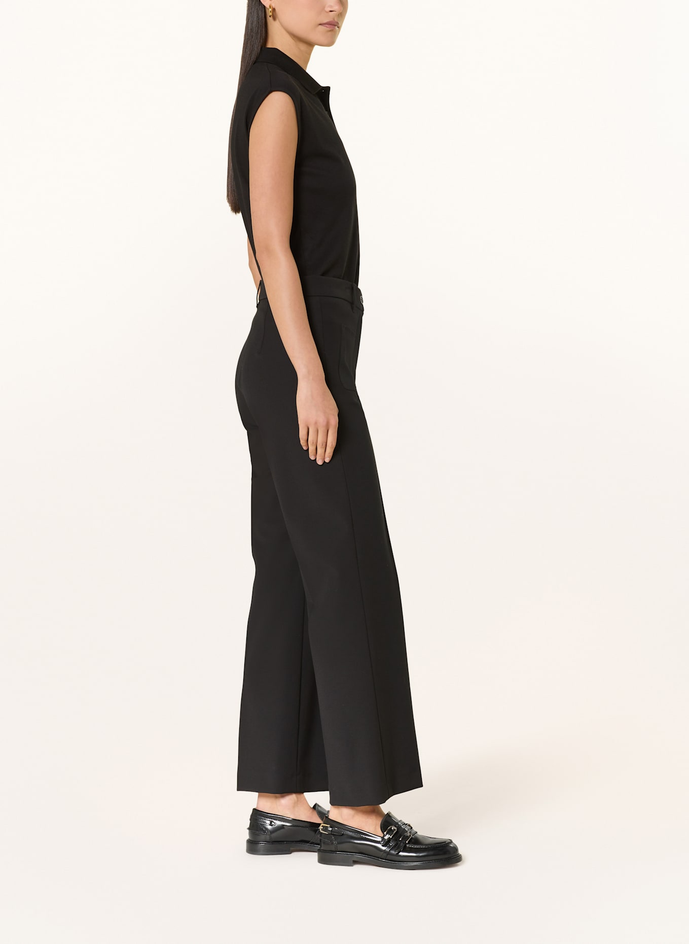 RAFFAELLO ROSSI Trousers MILEY: BLACK