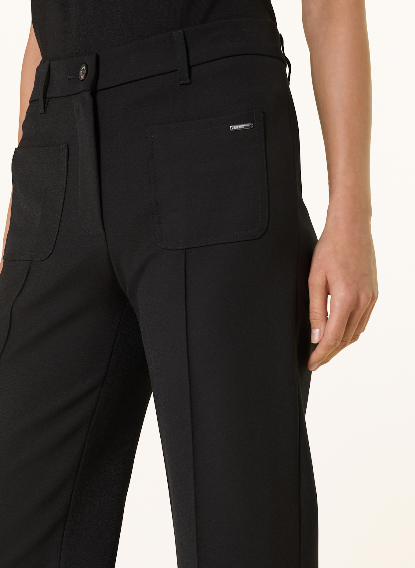RAFFAELLO ROSSI Trousers MILEY: BLACK