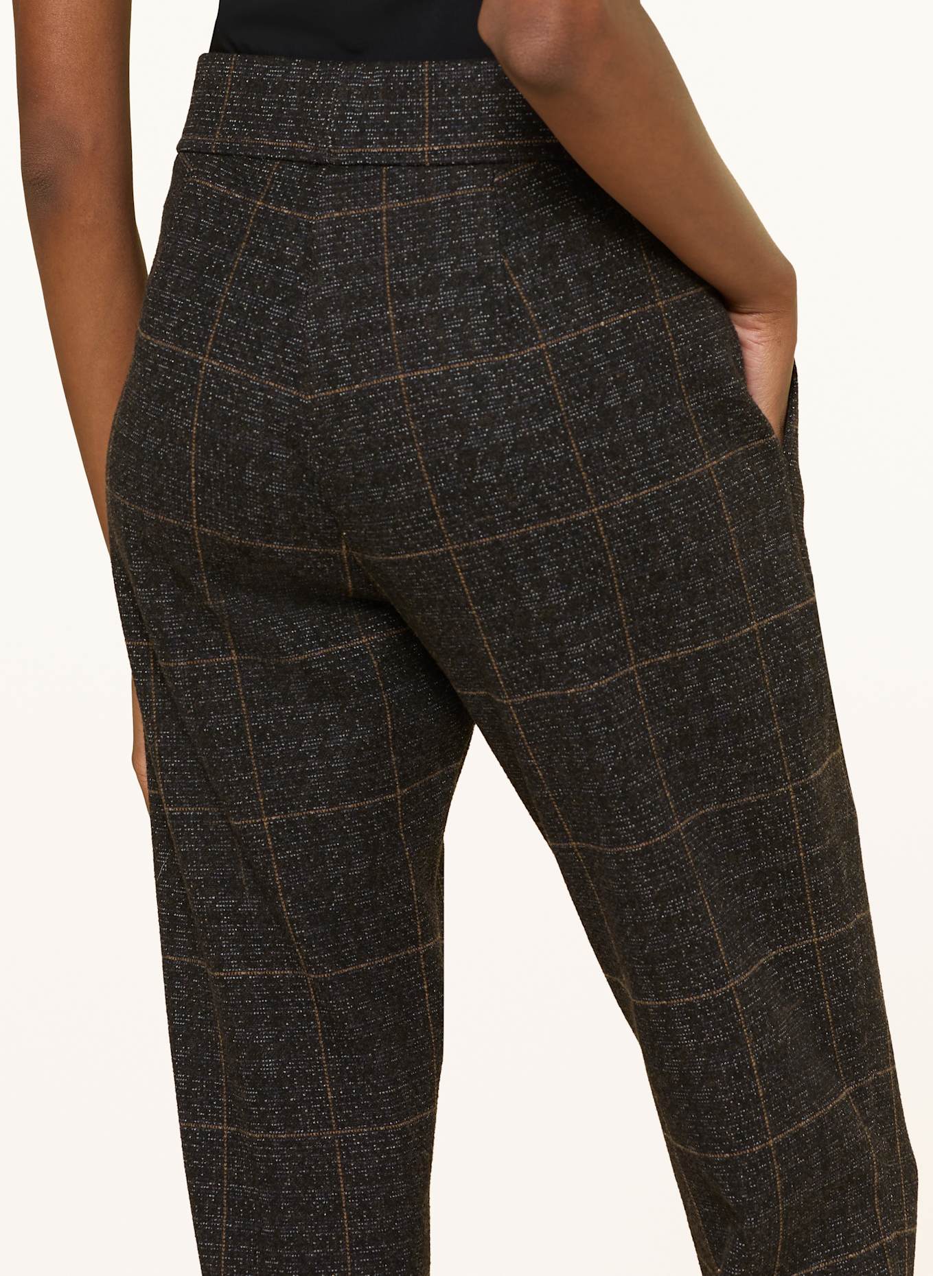 RAFFAELLO ROSSI Jerseyhose CANDICE: DUNKELBRAUN / COGNAC