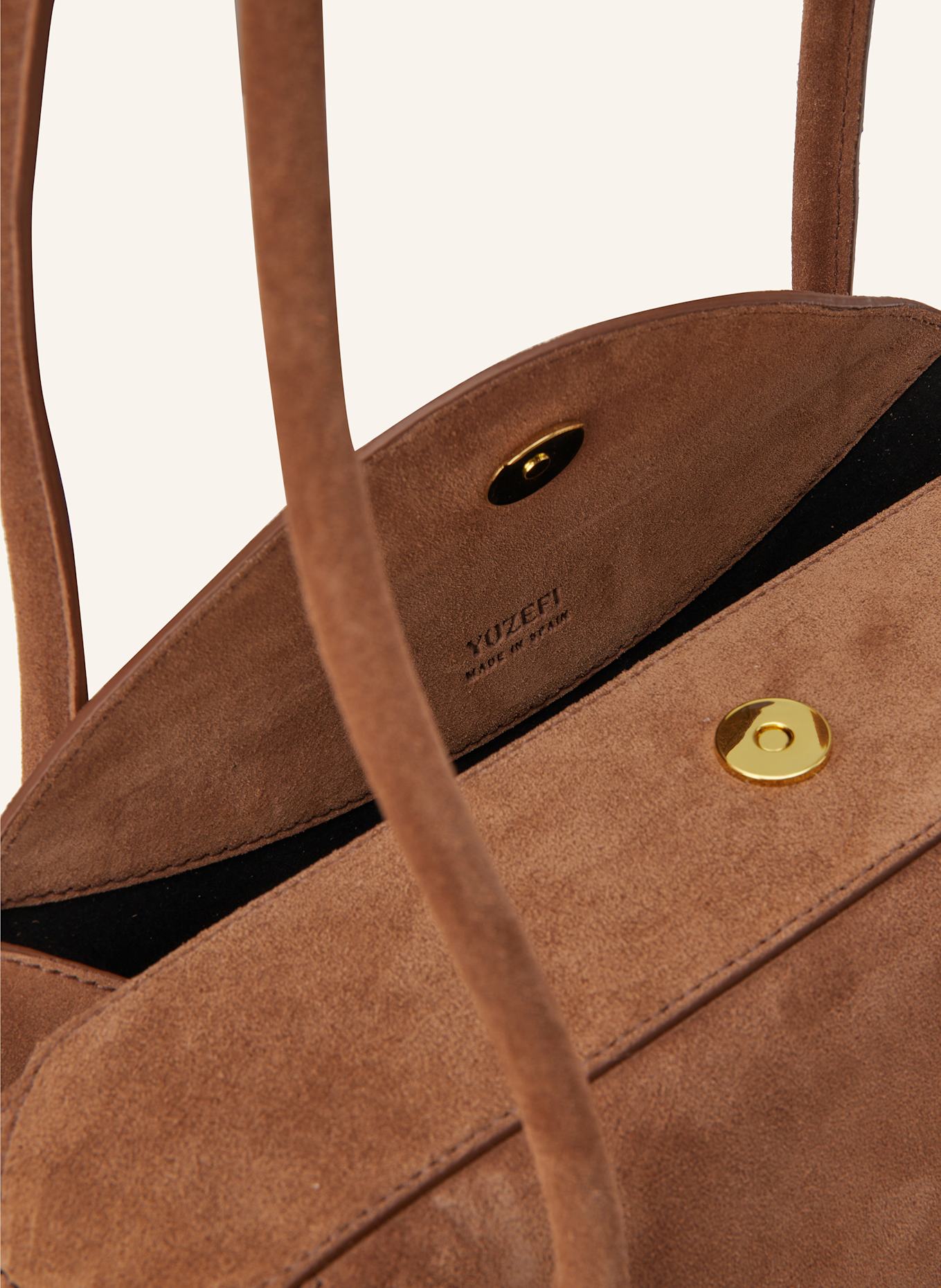 YUZEFI Schultertasche OYSTER: COGNAC