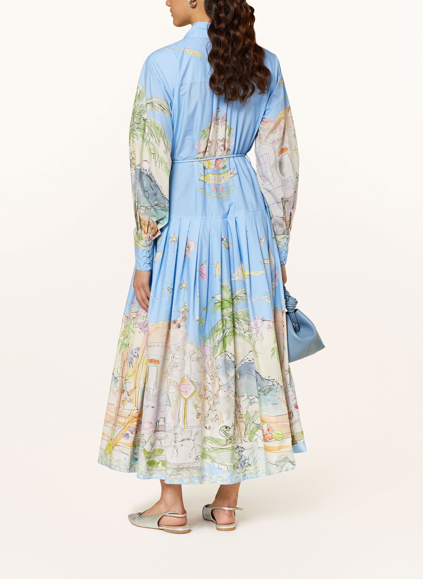 ALÉMAIS Hemdblusenkleid ANOUK: HELLBLAU