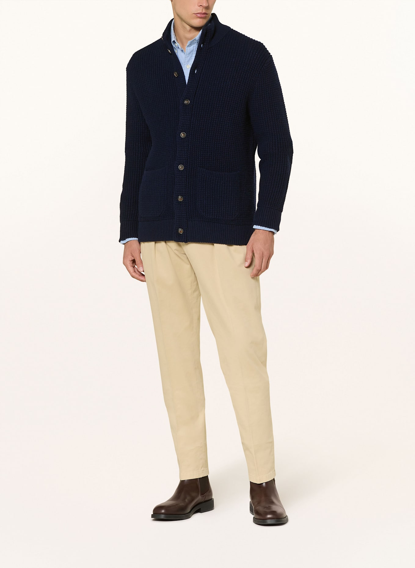 POLO RALPH LAUREN Strickjacke: DUNKELBLAU