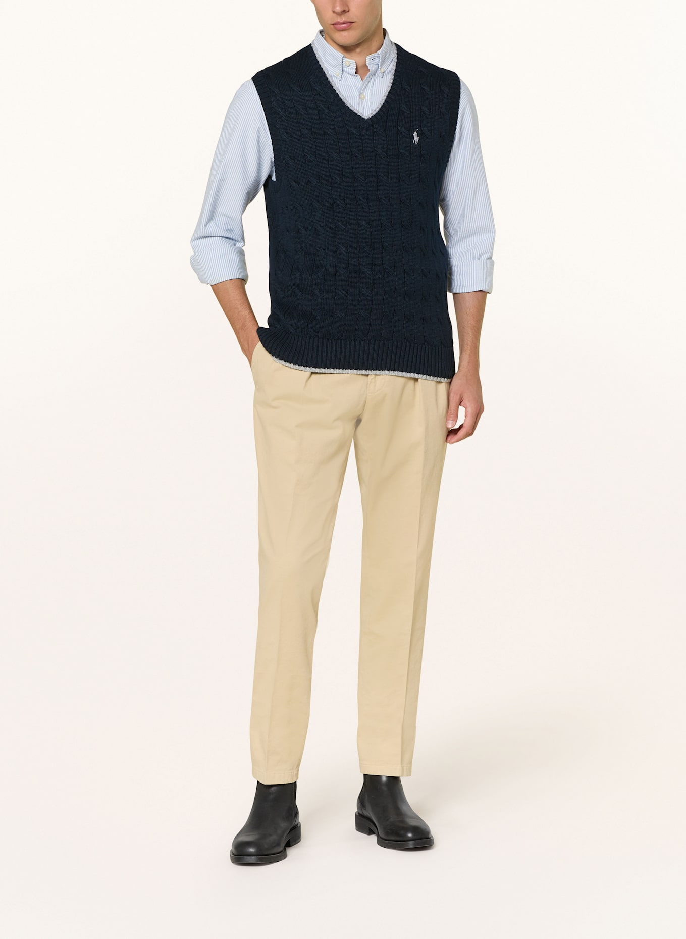 POLO RALPH LAUREN Pullunder: DUNKELBLAU