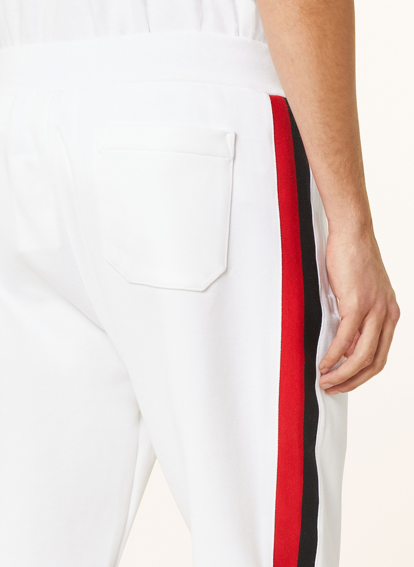 POLO RALPH LAUREN Hose im Jogging-Stil: WEISS / SCHWARZ / ROT