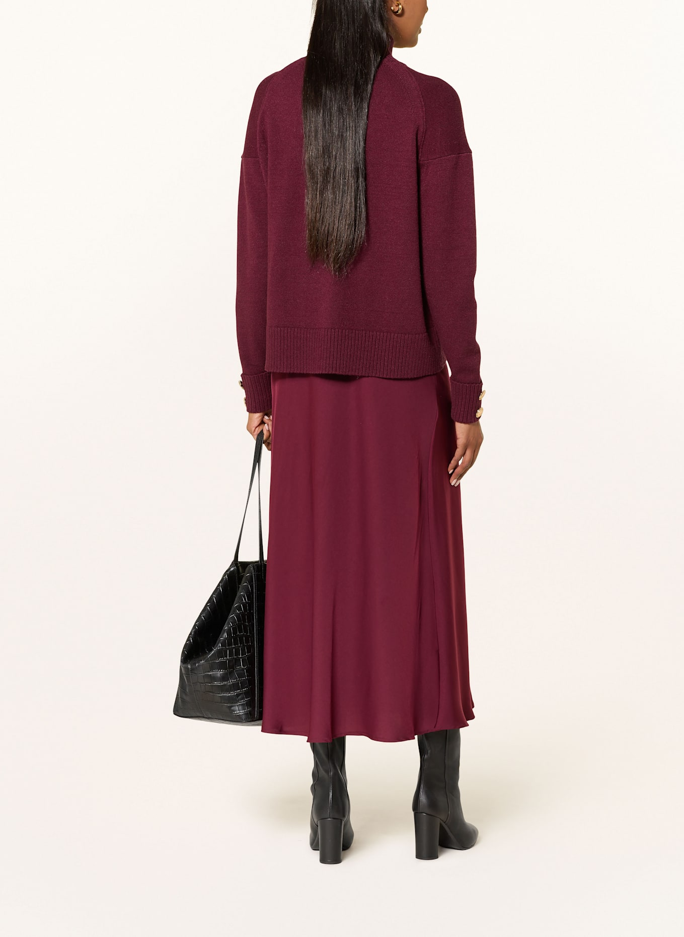 MARC AUREL Pullover: DUNKELROT