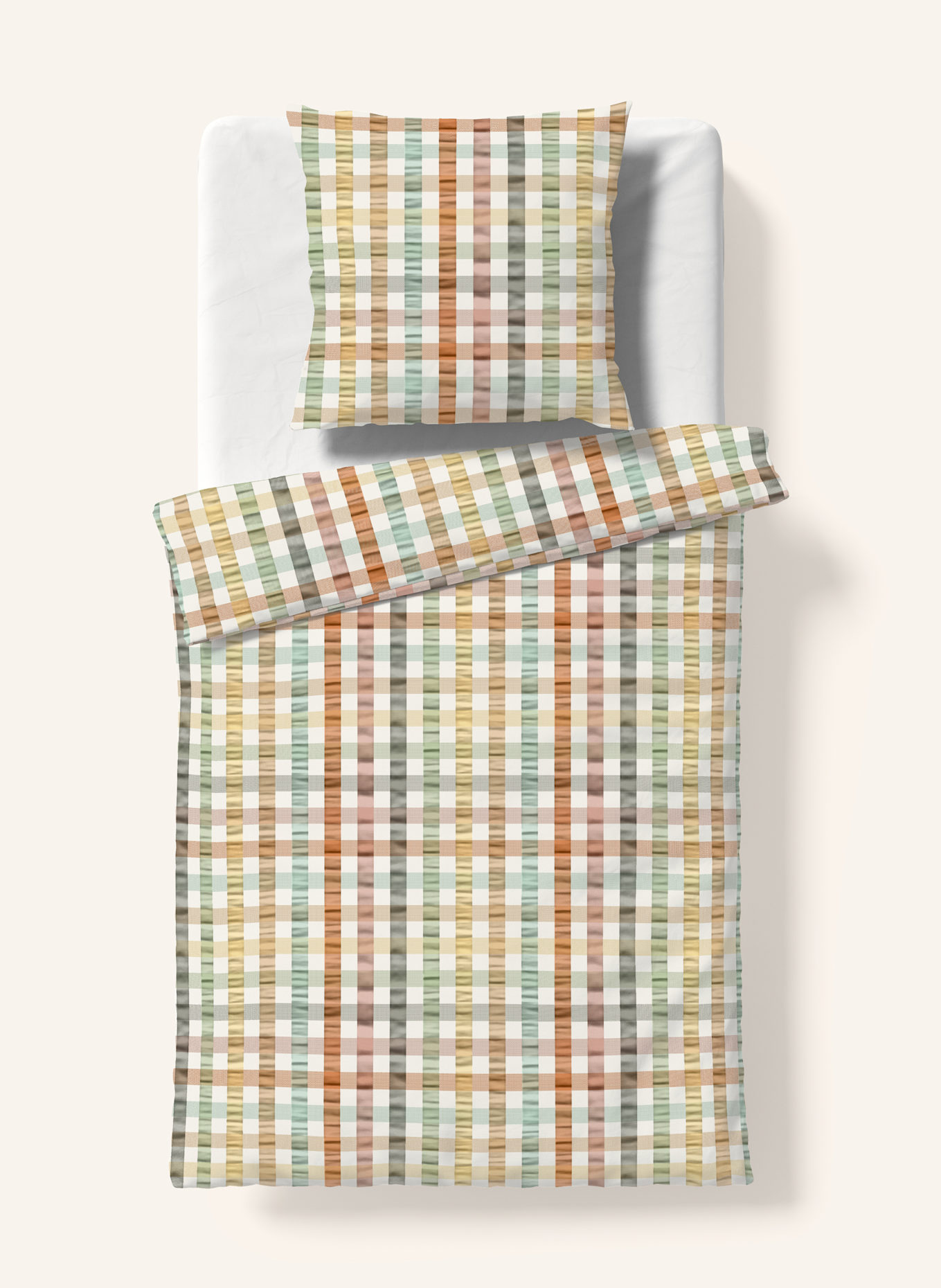 fleuresse Bettwäsche RIO: HELLGRÜN / GELB / ORANGE