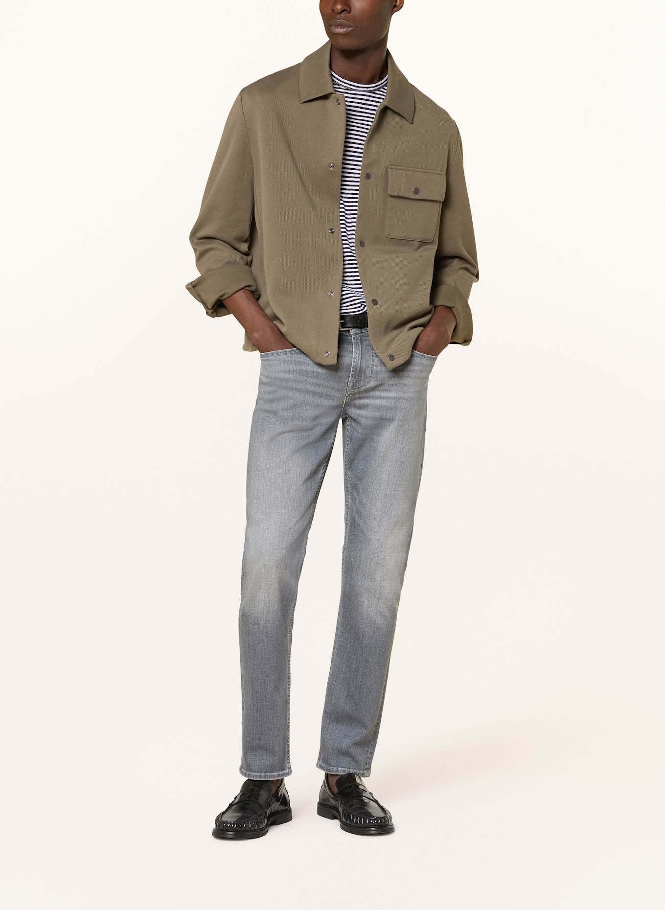 7 for all mankind Jeans SLIMMY TAPERED Skinny Fit: 1BI Grey