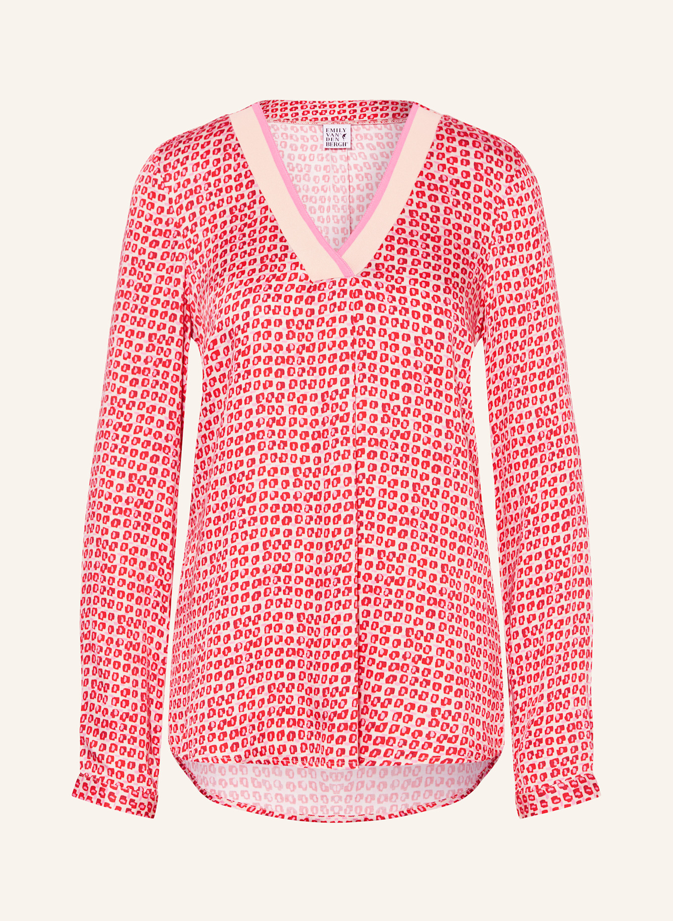 Emily VAN DEN BERGH Blusenshirt: ROT / NUDE / PINK