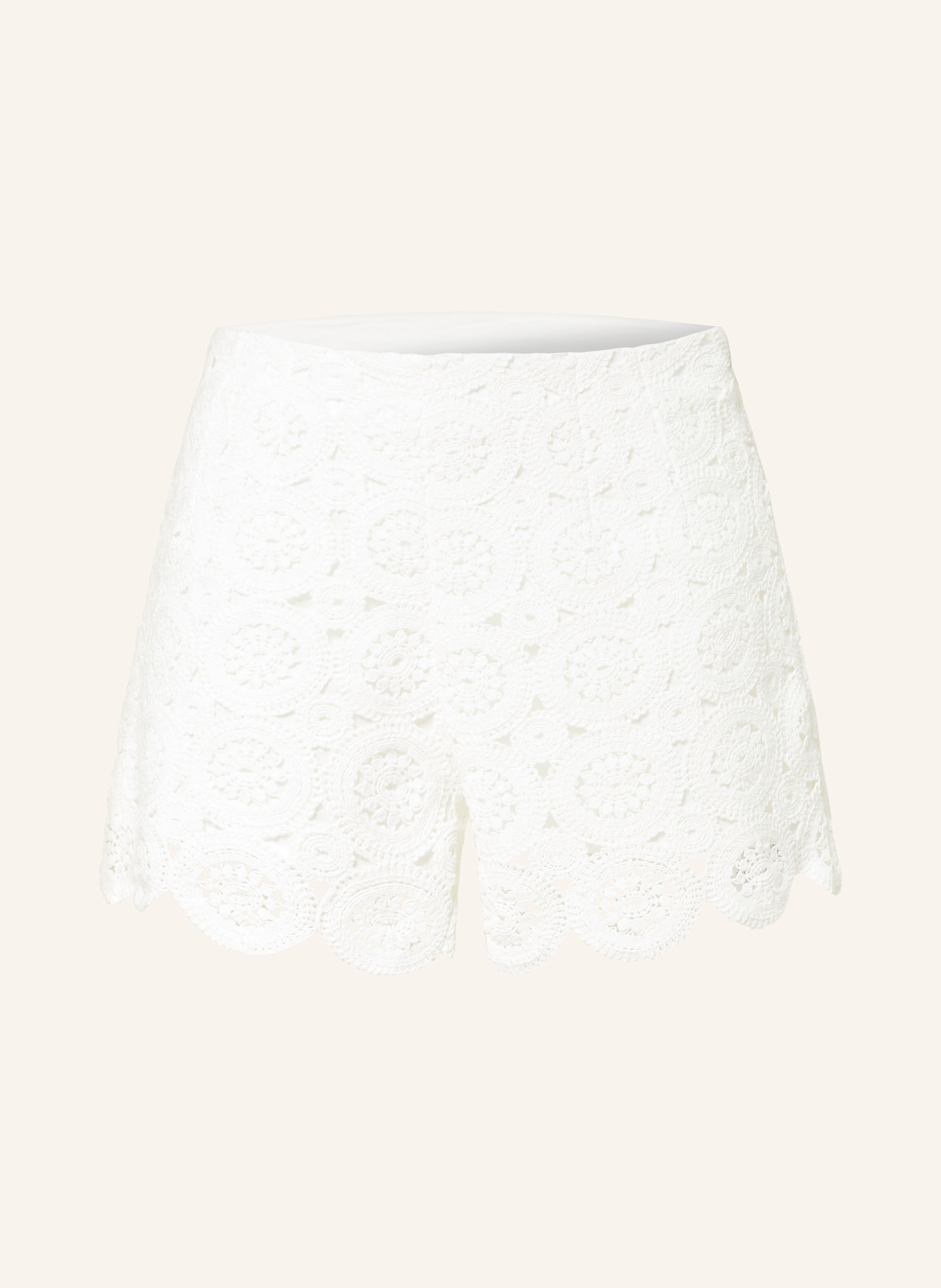 OH APRIL Crochet shorts KANE: WHITE