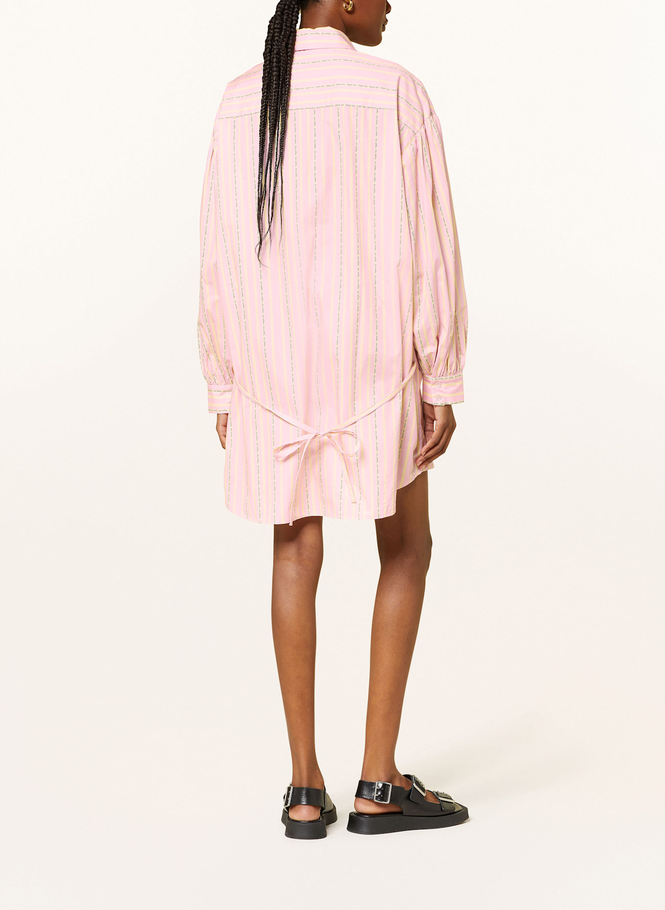 OH APRIL Hemdblusenkleid NONI: ROSA / GELB