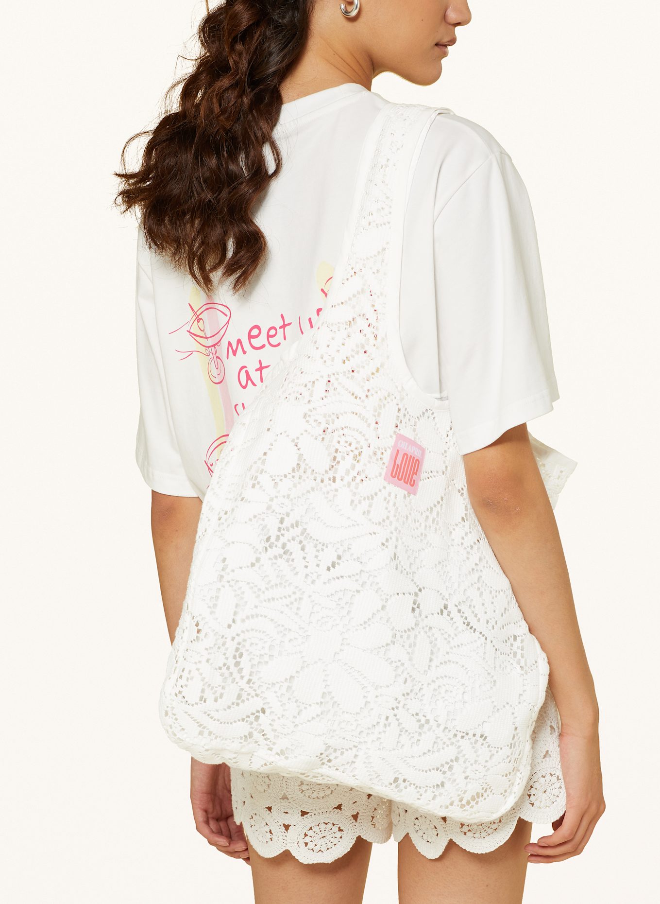 OH APRIL Shopper ATEMOYA: ECRU