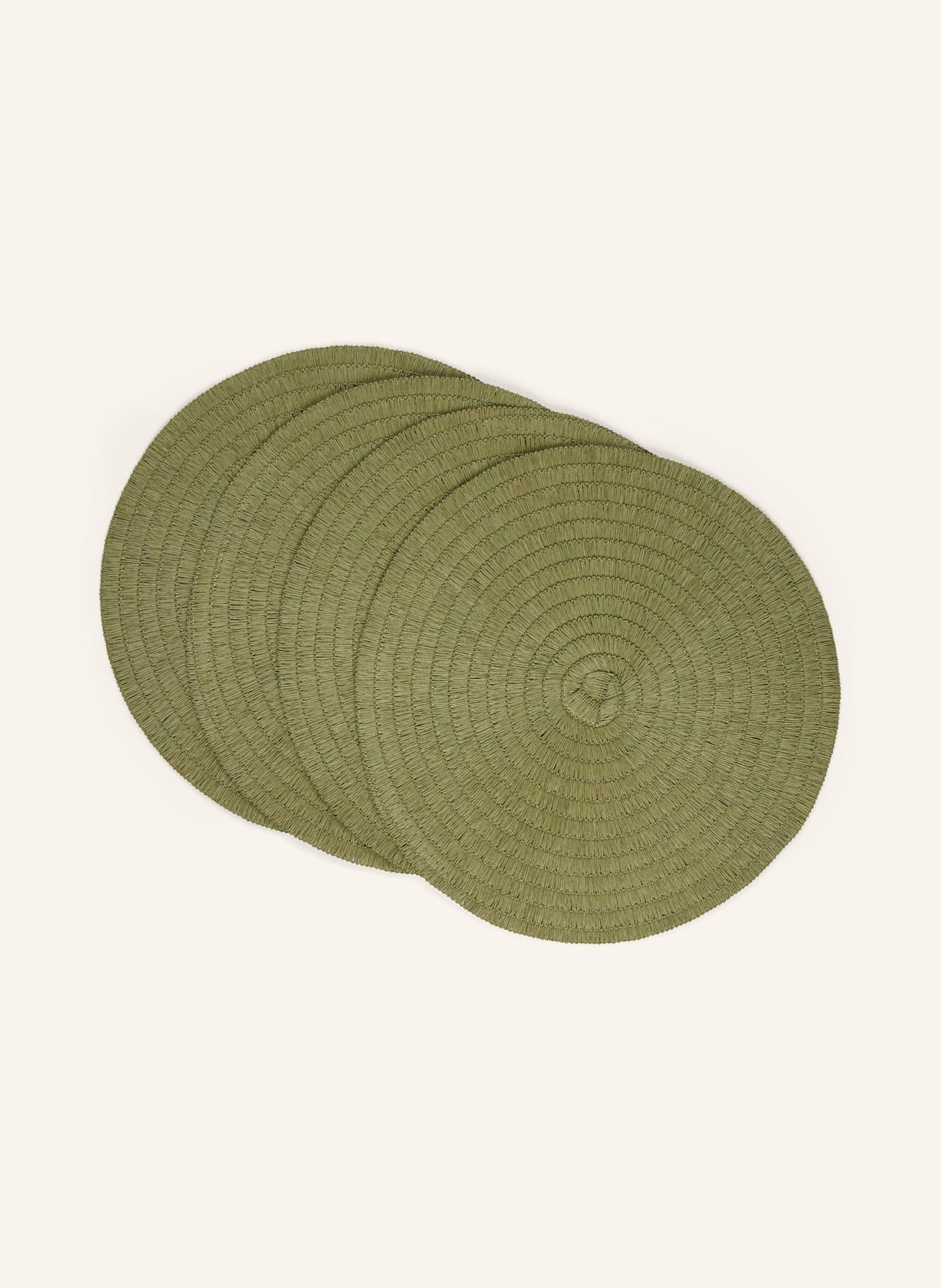 pichler 4er-Tischset WAVE: HELLGRÜN