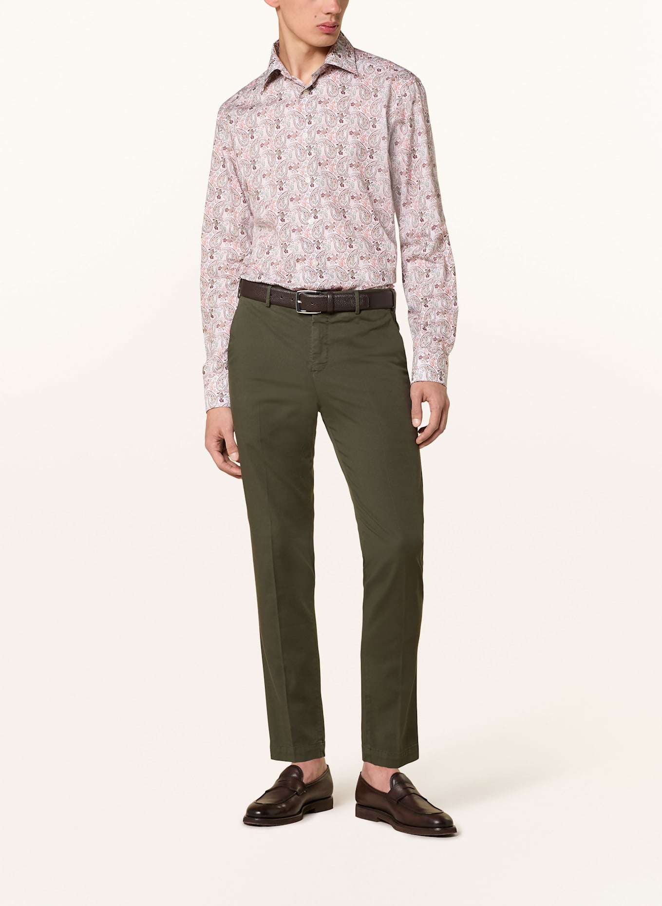 ETON Hemd Contemporary Fit: WEISS / BRAUN / GRÜN