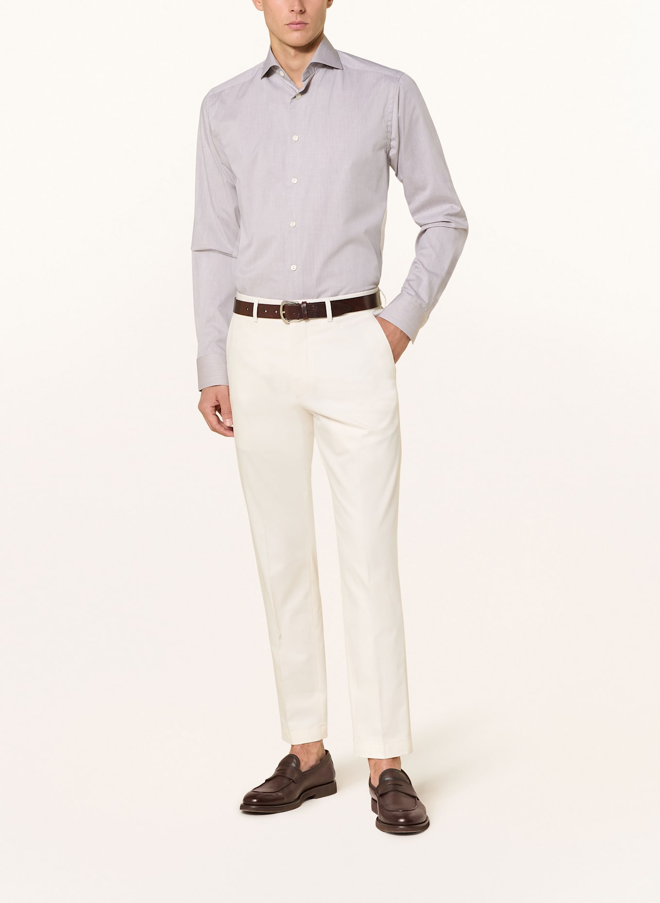 ETON Hemd Slim Fit: BEIGE