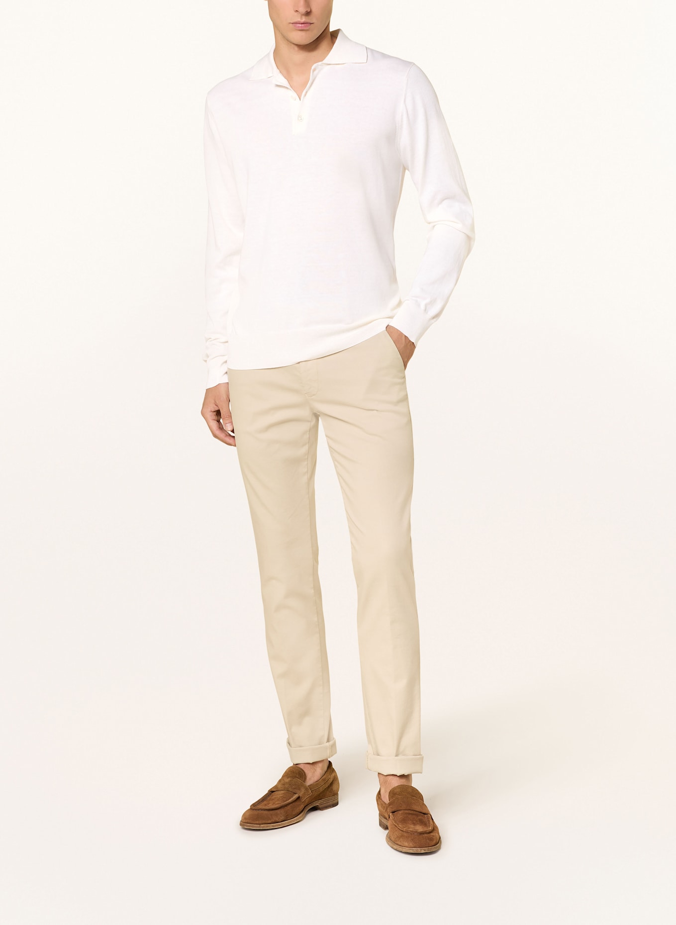 ETON Strick-Poloshirt: ECRU
