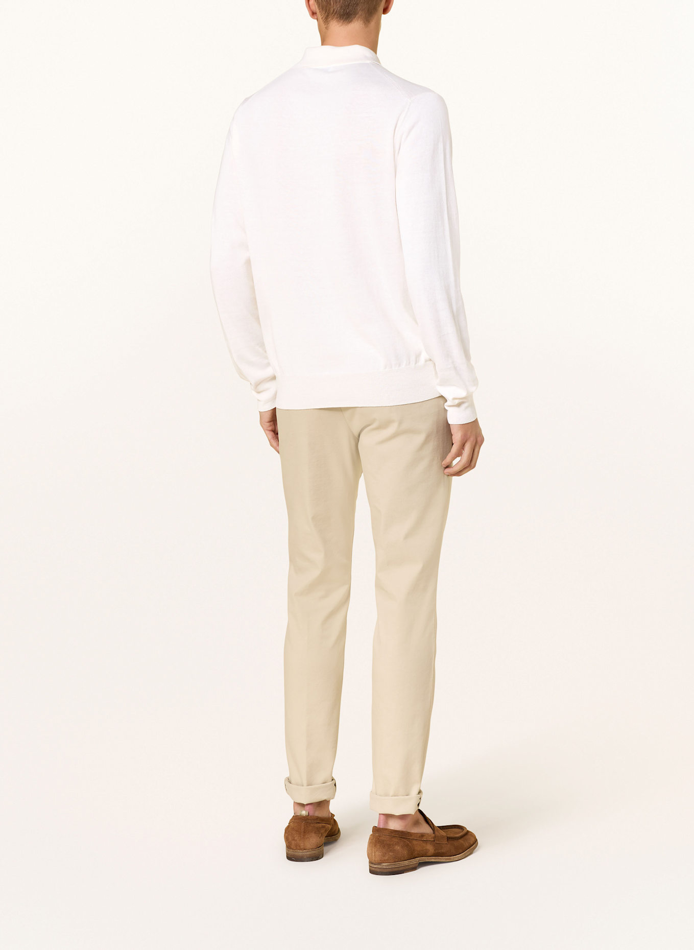 ETON Strick-Poloshirt: ECRU