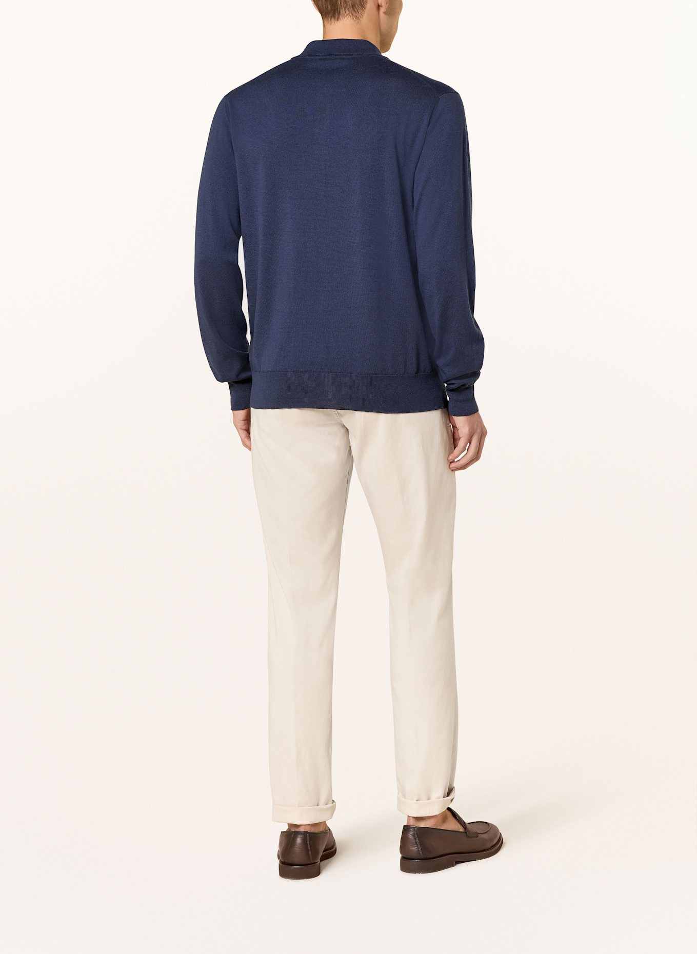 ETON Strick-Poloshirt: DUNKELBLAU